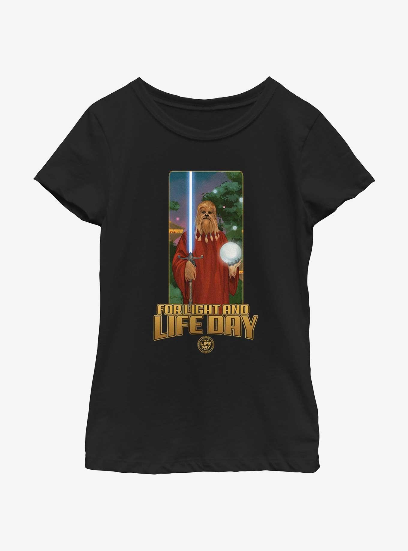 Star Wars Life Day Burryaga Poster Youth Girls T-Shirt, , hi-res