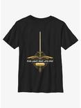 Star Wars Life Day The High Republic Lightsaber Youth T-Shirt, BLACK, hi-res