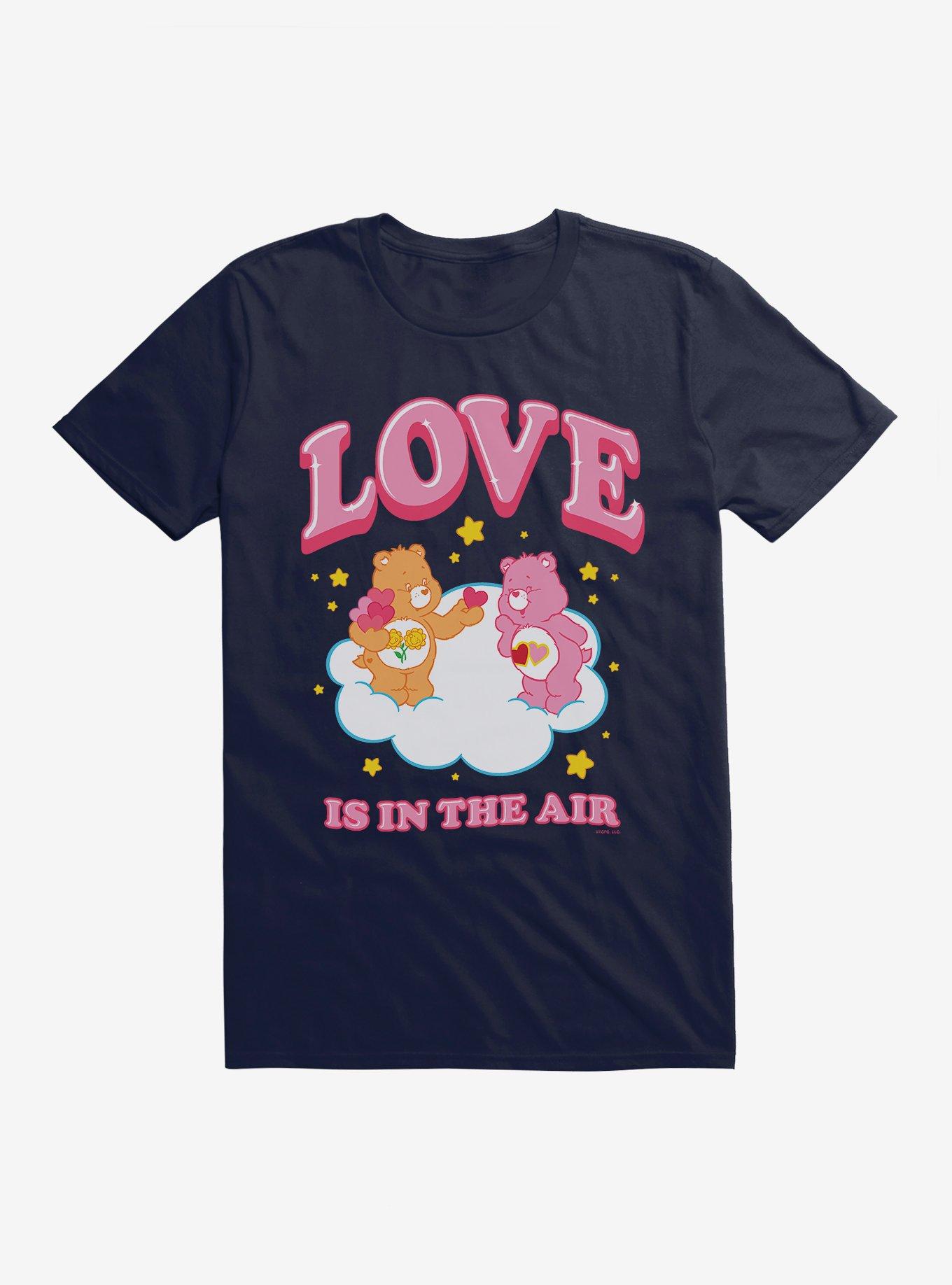 Care Bears Friend Bear & Love-A-Lot Bear Love Is In The Air T-Shirt, NAVY, hi-res