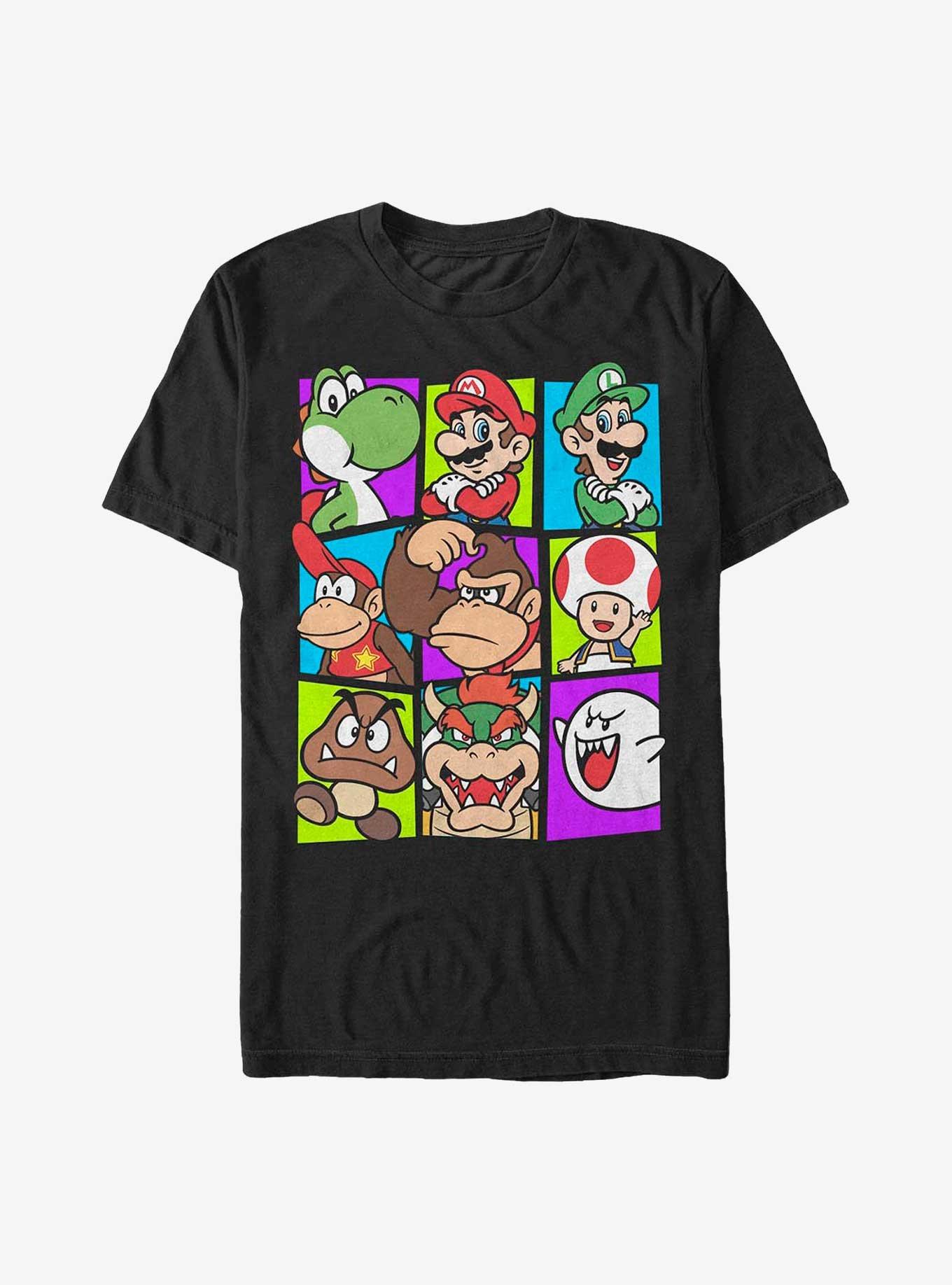 Nintendo Mushroom Cast Extra Soft T-Shirt, , hi-res