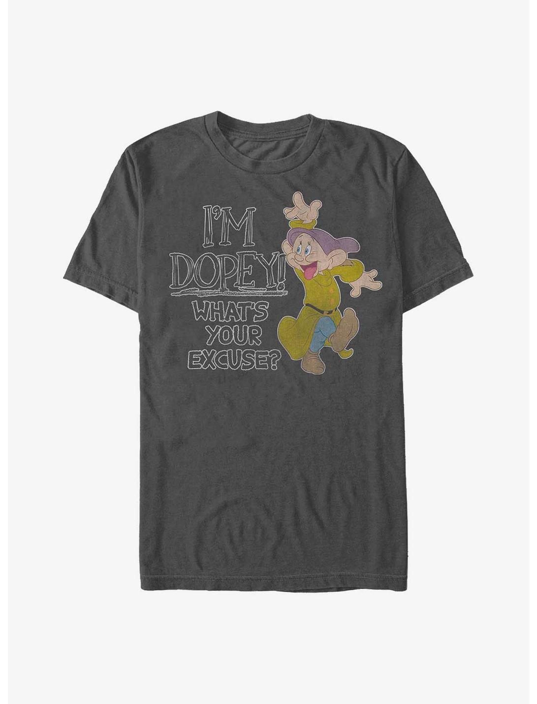 Disney Snow White and the Seven Dwarfs I'm Dopey Extra Soft T-Shirt, CHARCOAL, hi-res