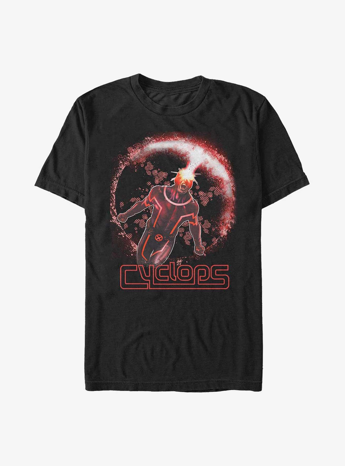 X-Men Cyclops Circle Extra Soft T-Shirt, BLACK, hi-res