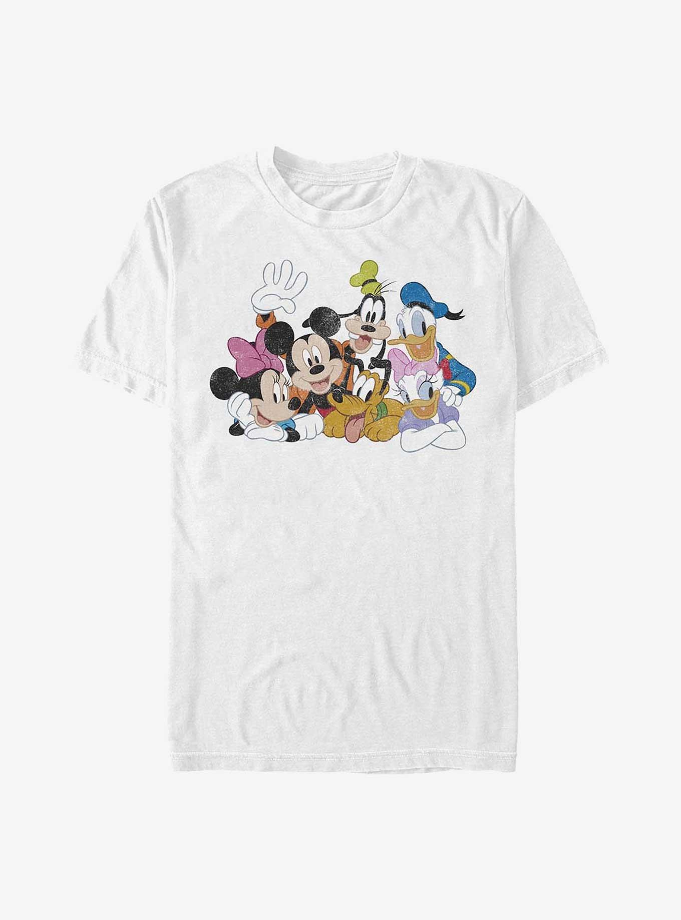 Disney Mickey Mouse Group Extra Soft T-Shirt, WHITE, hi-res