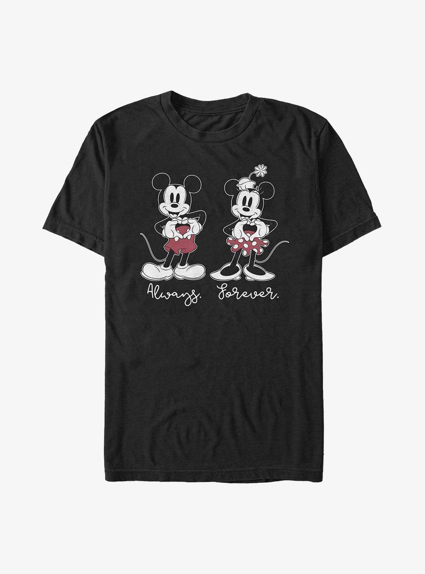 Disney Mickey Mouse & Minnie Mouse Always Forever Extra Soft T-Shirt, , hi-res