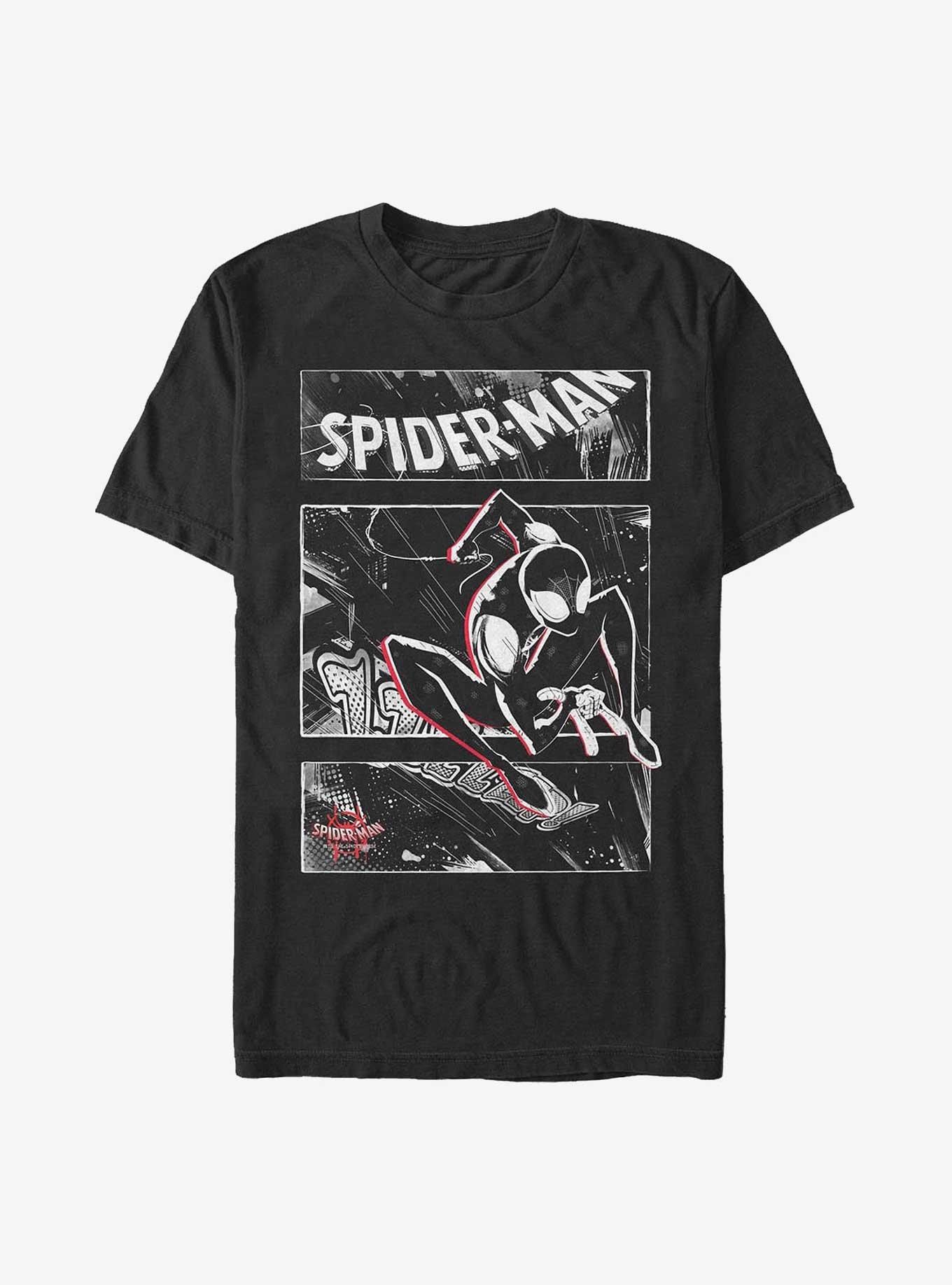 Marvel Spider-Man Street Panels Extra Soft T-Shirt, BLACK, hi-res