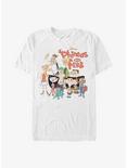 Disney Phineas Ferb The Group Extra Soft T-Shirt, WHITE, hi-res
