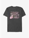 Disney Beauty and the Beast Found My Happily Ever After Extra Soft T-Shirt, CHARCOAL, hi-res