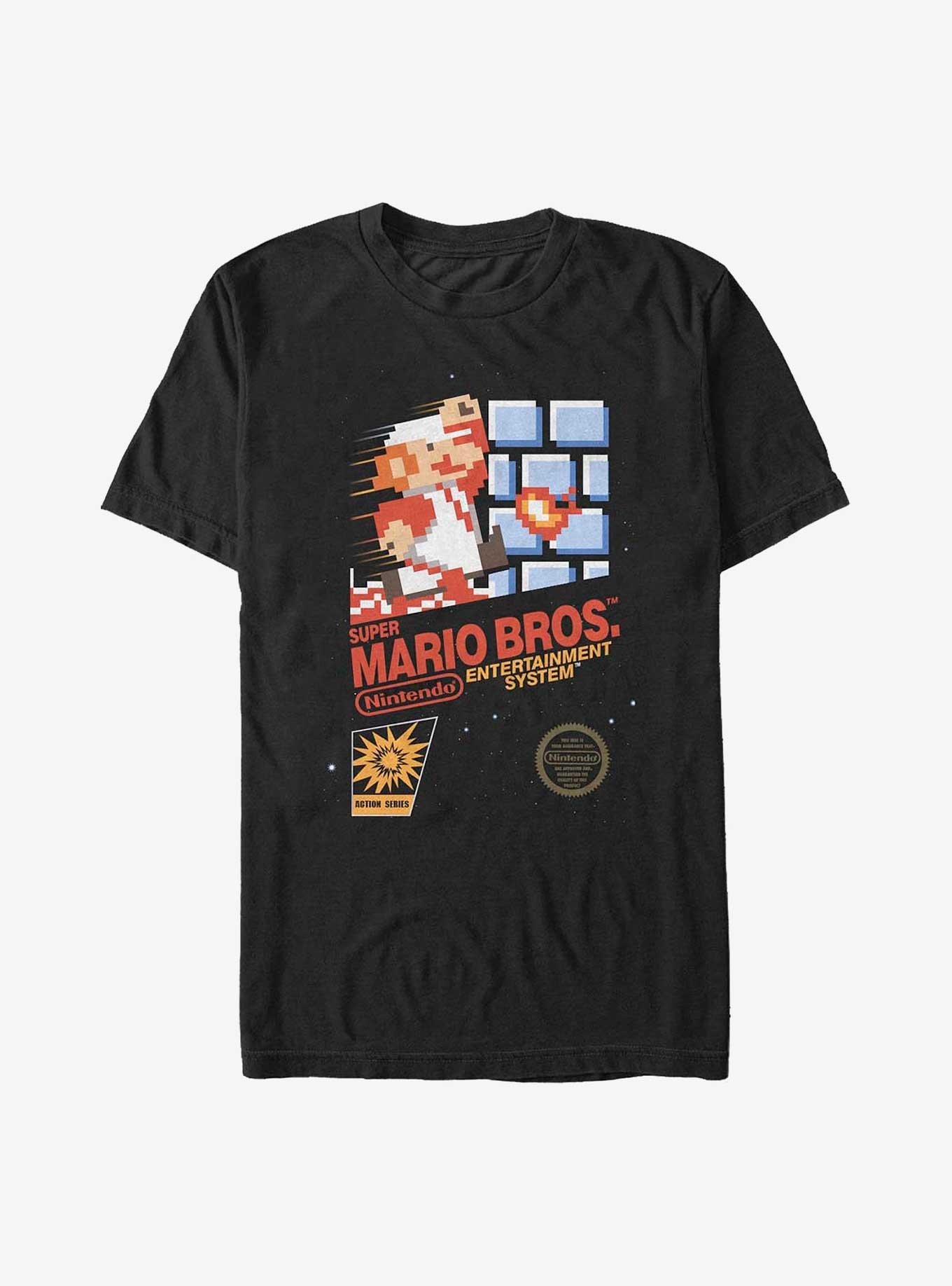 Nintendo NES Super Mario Bros Extra Soft T-Shirt, BLACK, hi-res