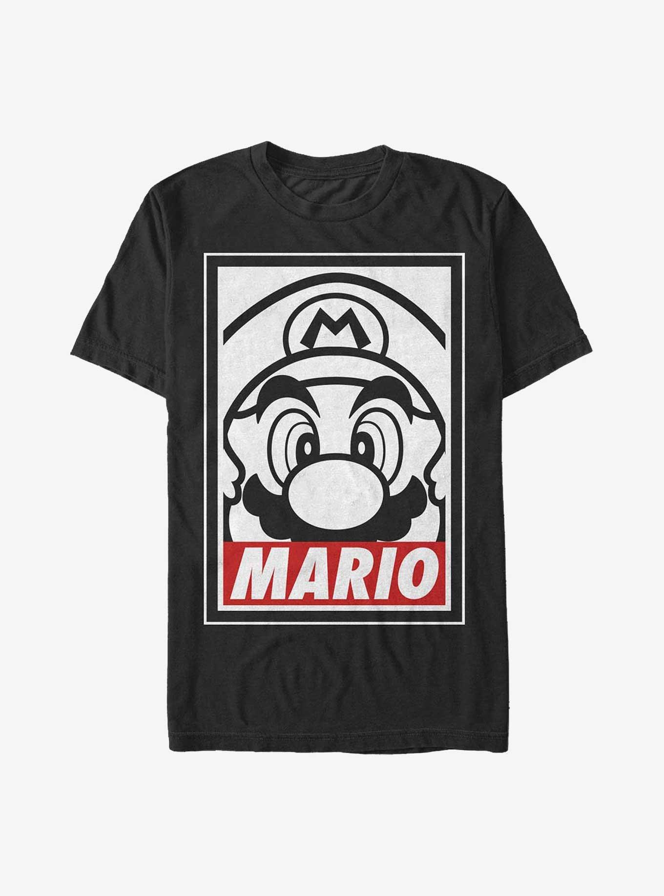 Nintendo Obey Extra Soft T-Shirt, BLACK, hi-res