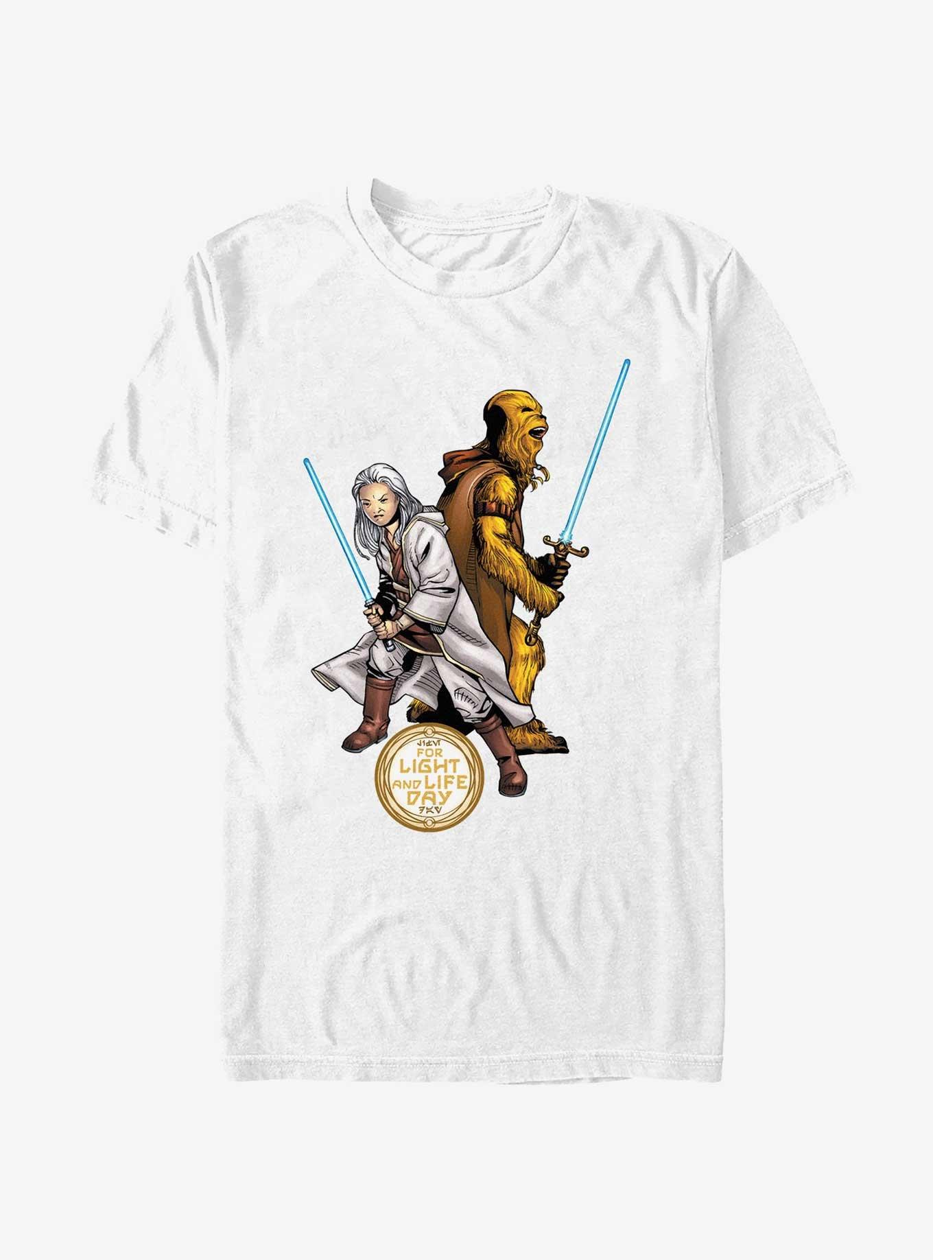 Star Wars Life Day Back To Back T-Shirt, WHITE, hi-res