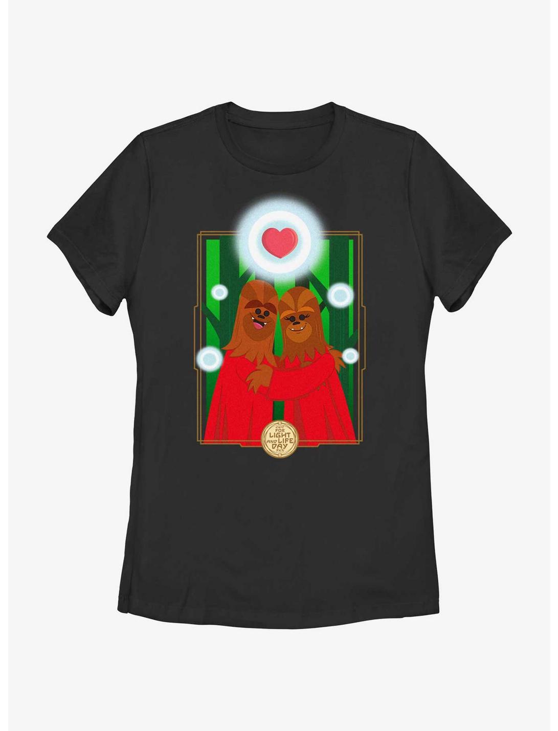 Star Wars Life Day Wookie Love Womens T-Shirt, BLACK, hi-res