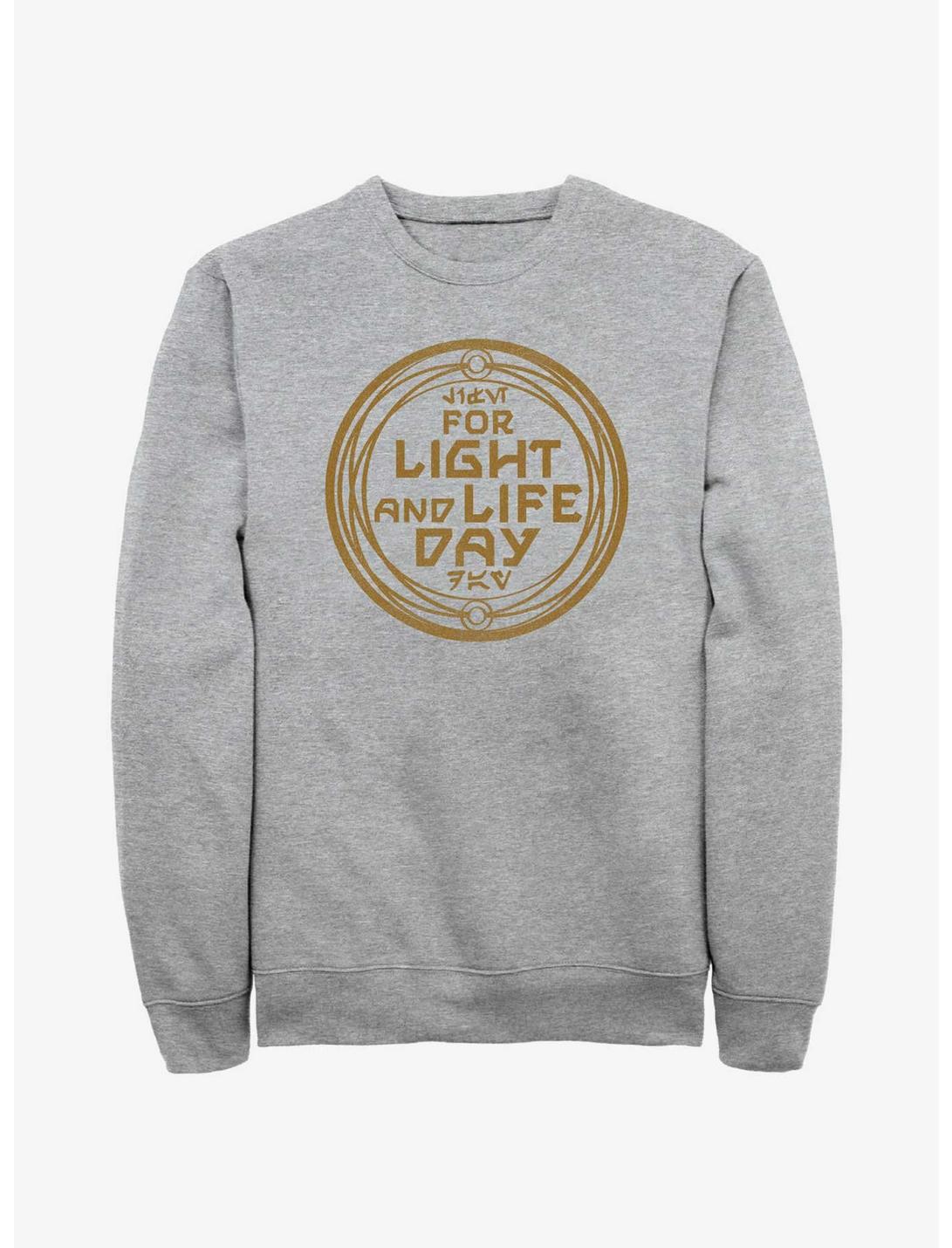 Star Wars For Light And Life Day Badge Sweatshirt, ATH HTR, hi-res
