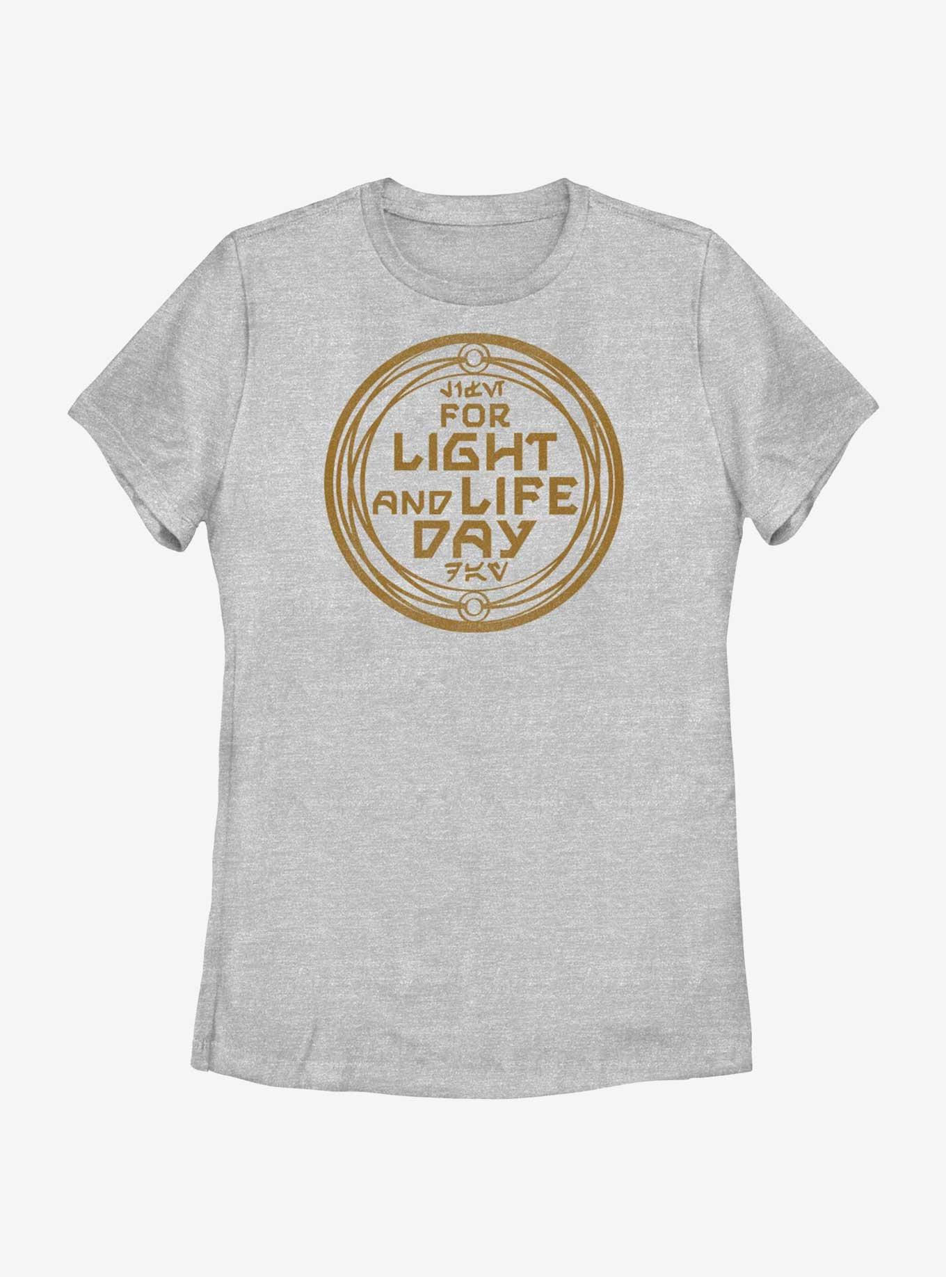 Star Wars For Light And Life Day Badge Womens T-Shirt, ATH HTR, hi-res