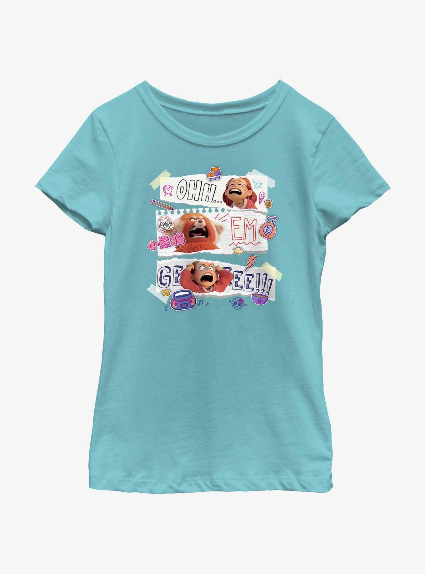 Disney Pixar Turning Red Oh Em Gee Youth Girls T-Shirt