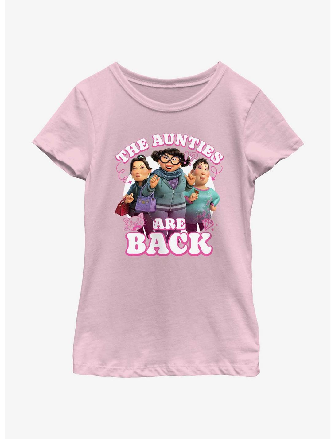 Disney Pixar Turning Red The Aunties Are Back Youth Girls T-Shirt, PINK, hi-res