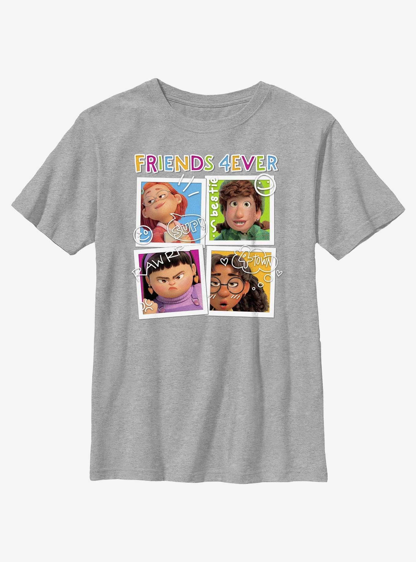 Disney Pixar Turning Red Polaroids Friends 4Ever Youth T-Shirt