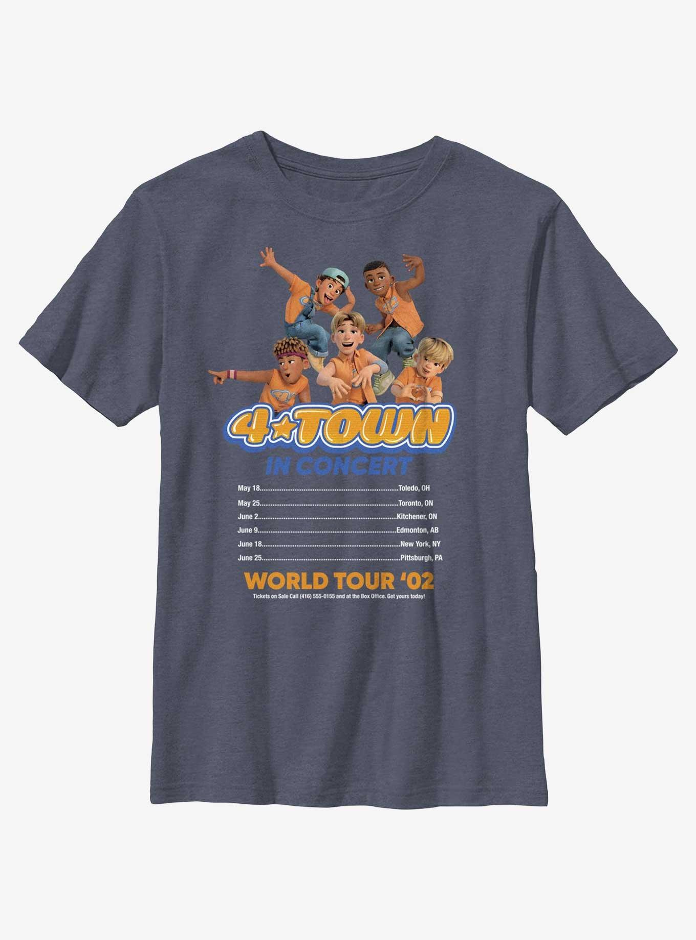 Disney Pixar Turning Red 4 Town Concert Listing Youth T-Shirt