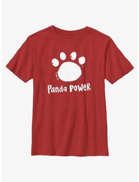 Disney Pixar Turning Red Panda Power Logo Youth T-Shirt, , hi-res