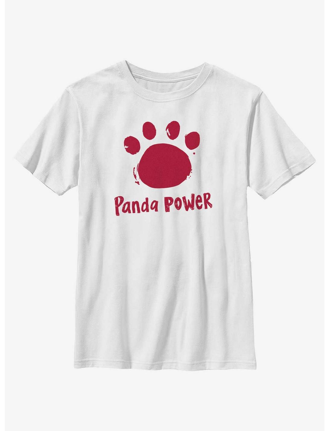 Disney Pixar Turning Red Panda Power Logo Youth T-Shirt, WHITE, hi-res