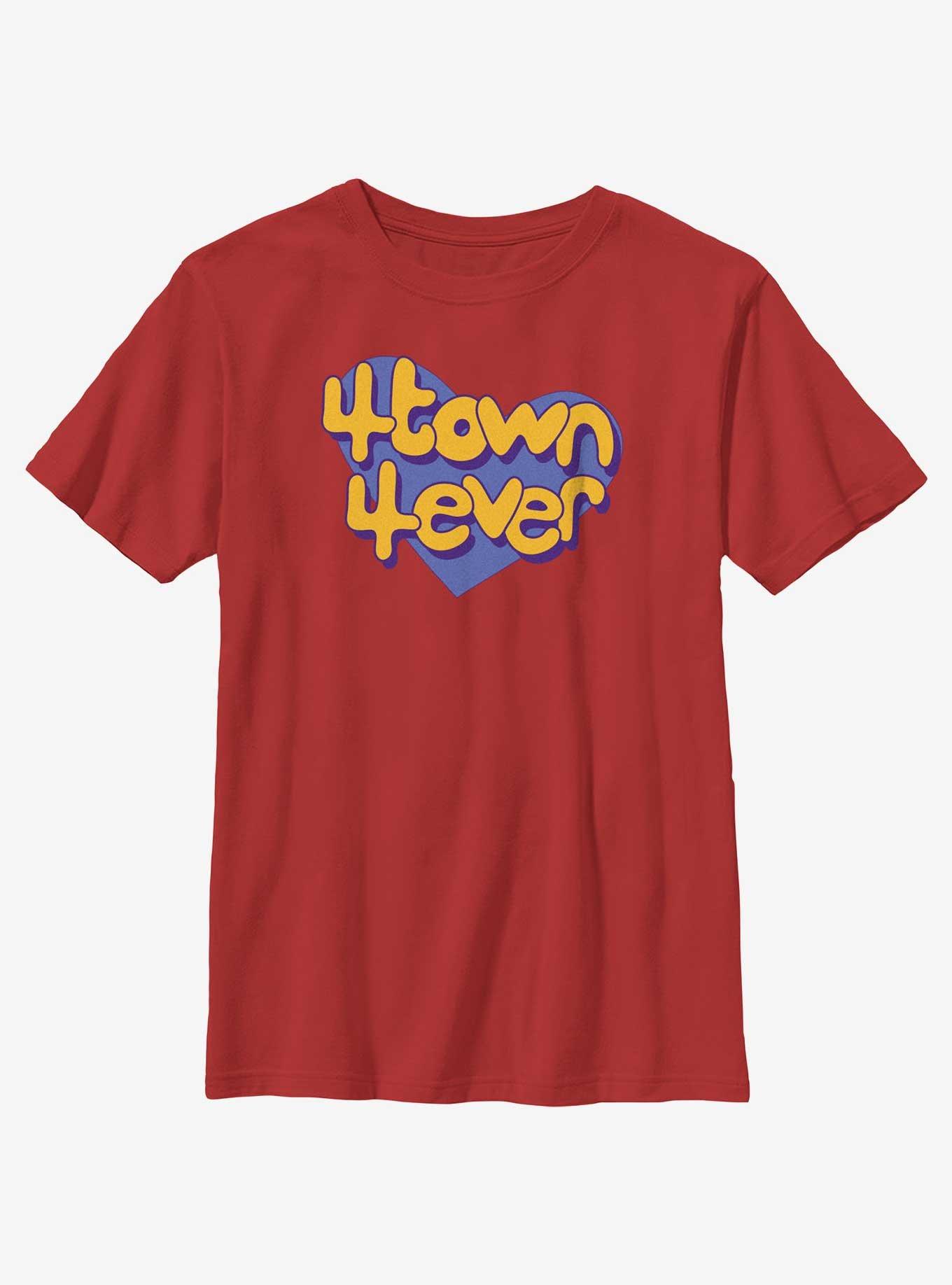 Disney Pixar Turning Red 4 Town 4 Ever Heart Youth T-Shirt, RED, hi-res
