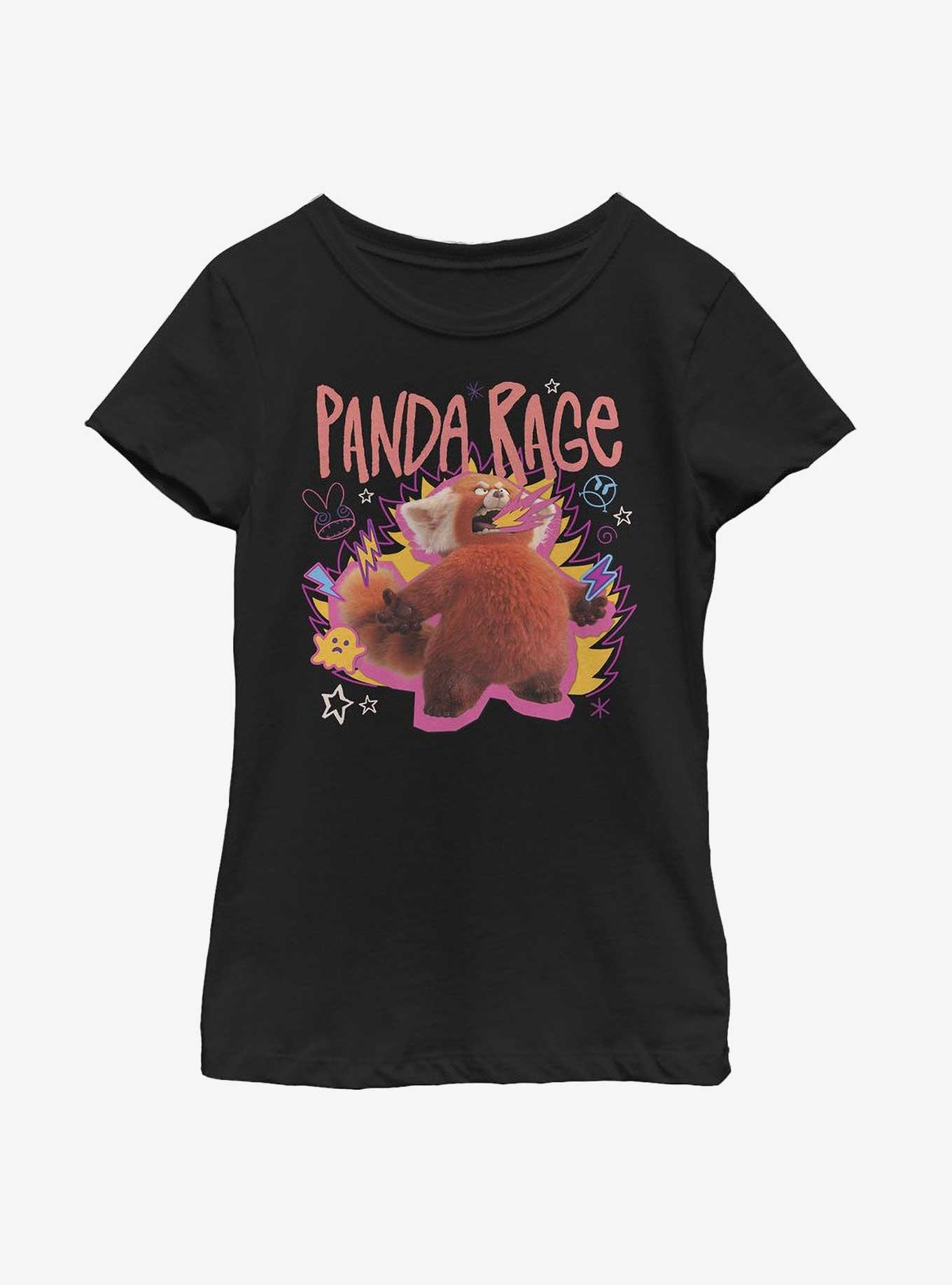 Disney Pixar Turning Red Panda Rage Portrait Youth Girls T-Shirt