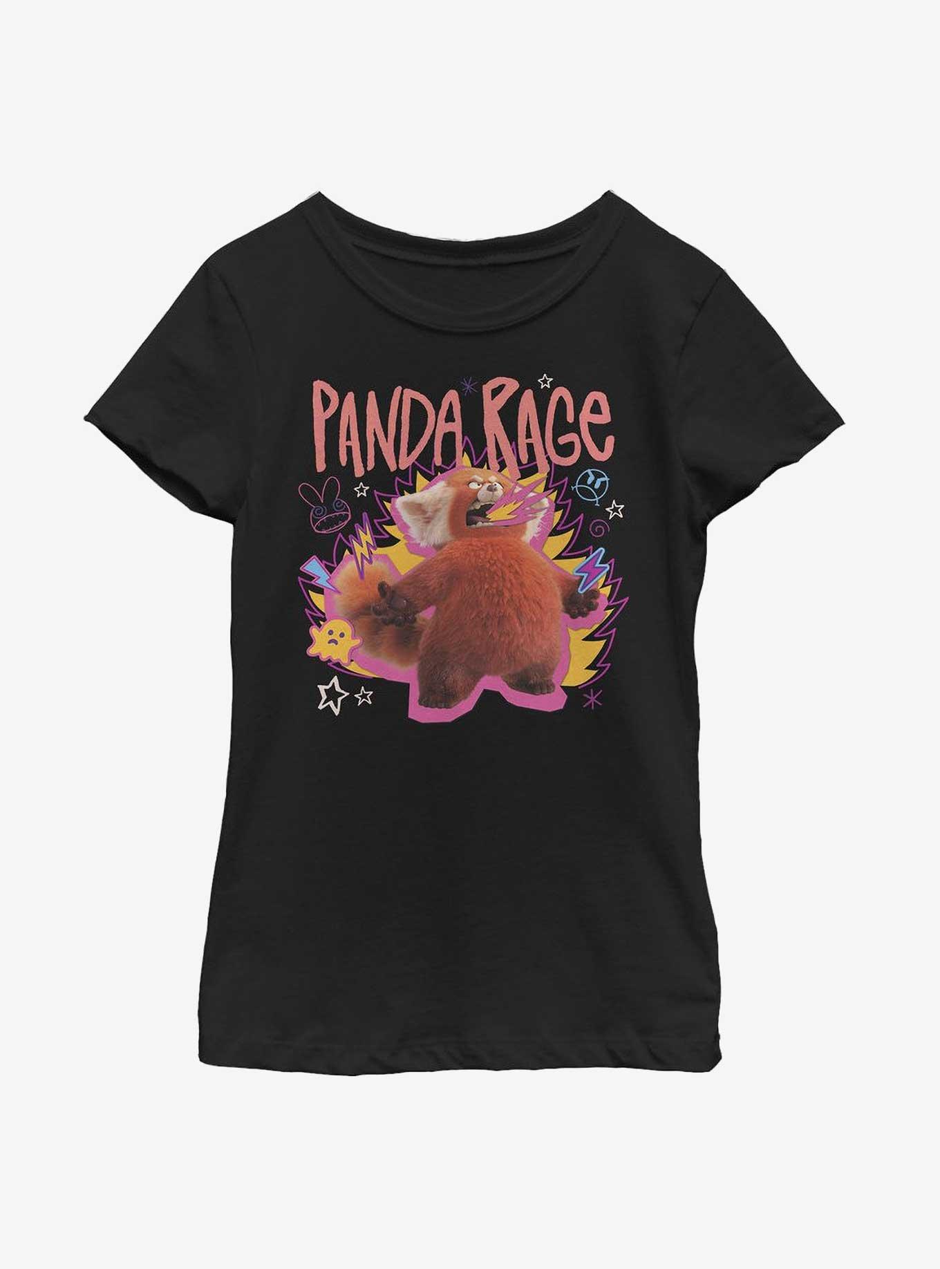 Disney Pixar Turning Red Panda Rage Portrait Youth Girls T-Shirt, , hi-res