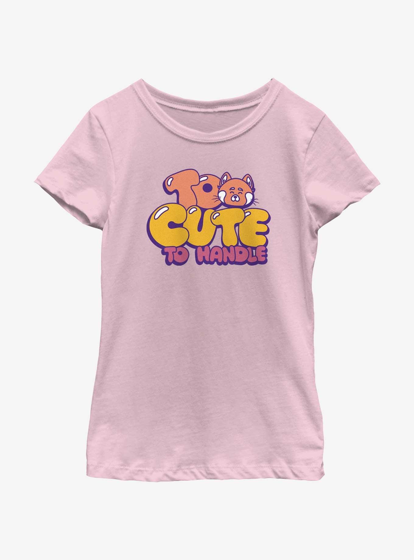 Disney Pixar Turning Red Too Cute To Handle Youth Girls T-Shirt, PINK, hi-res