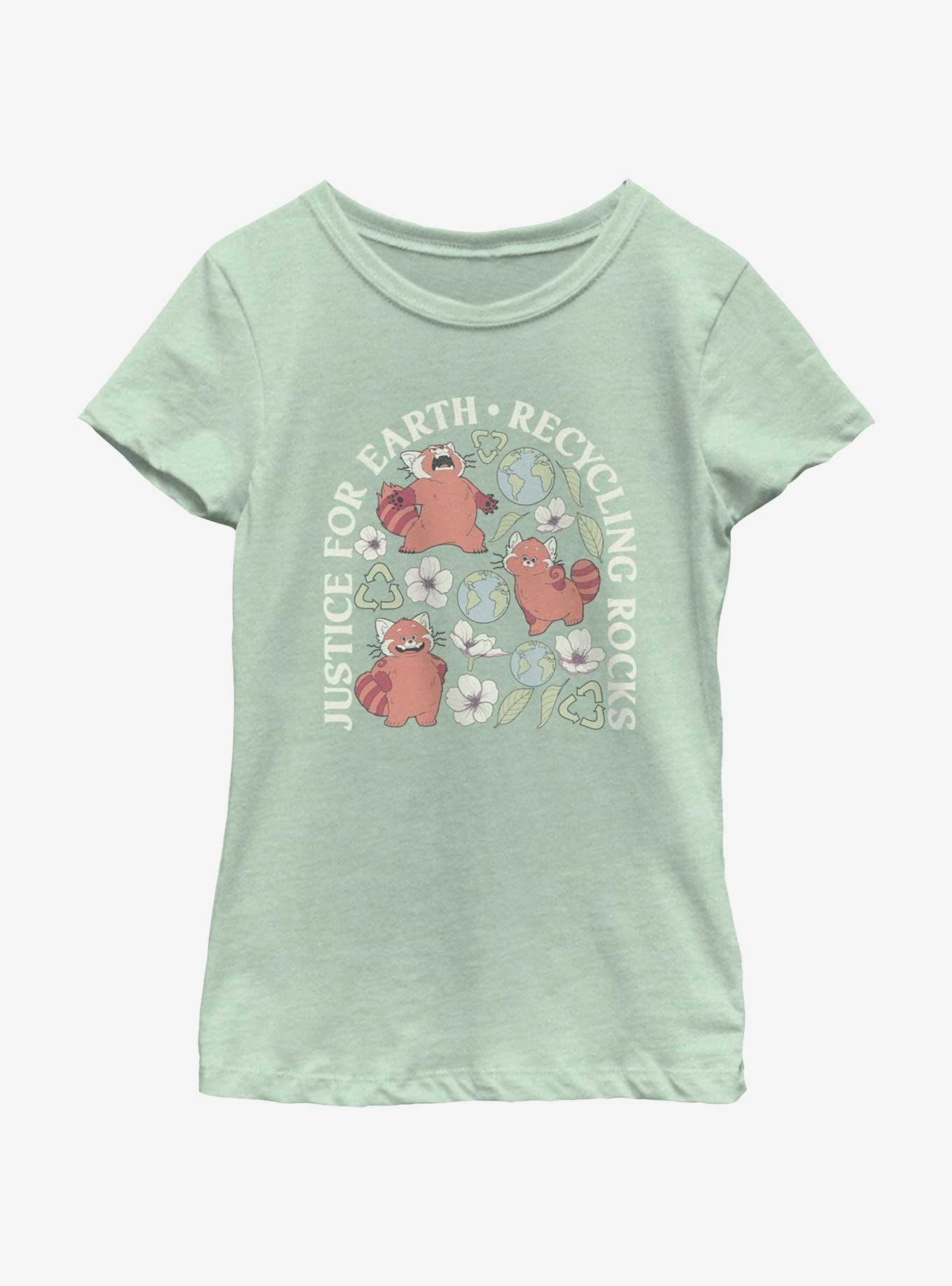 Disney Pixar Turning Red Justice For Earth Recycling Rocks Youth Girls T-Shirt, , hi-res