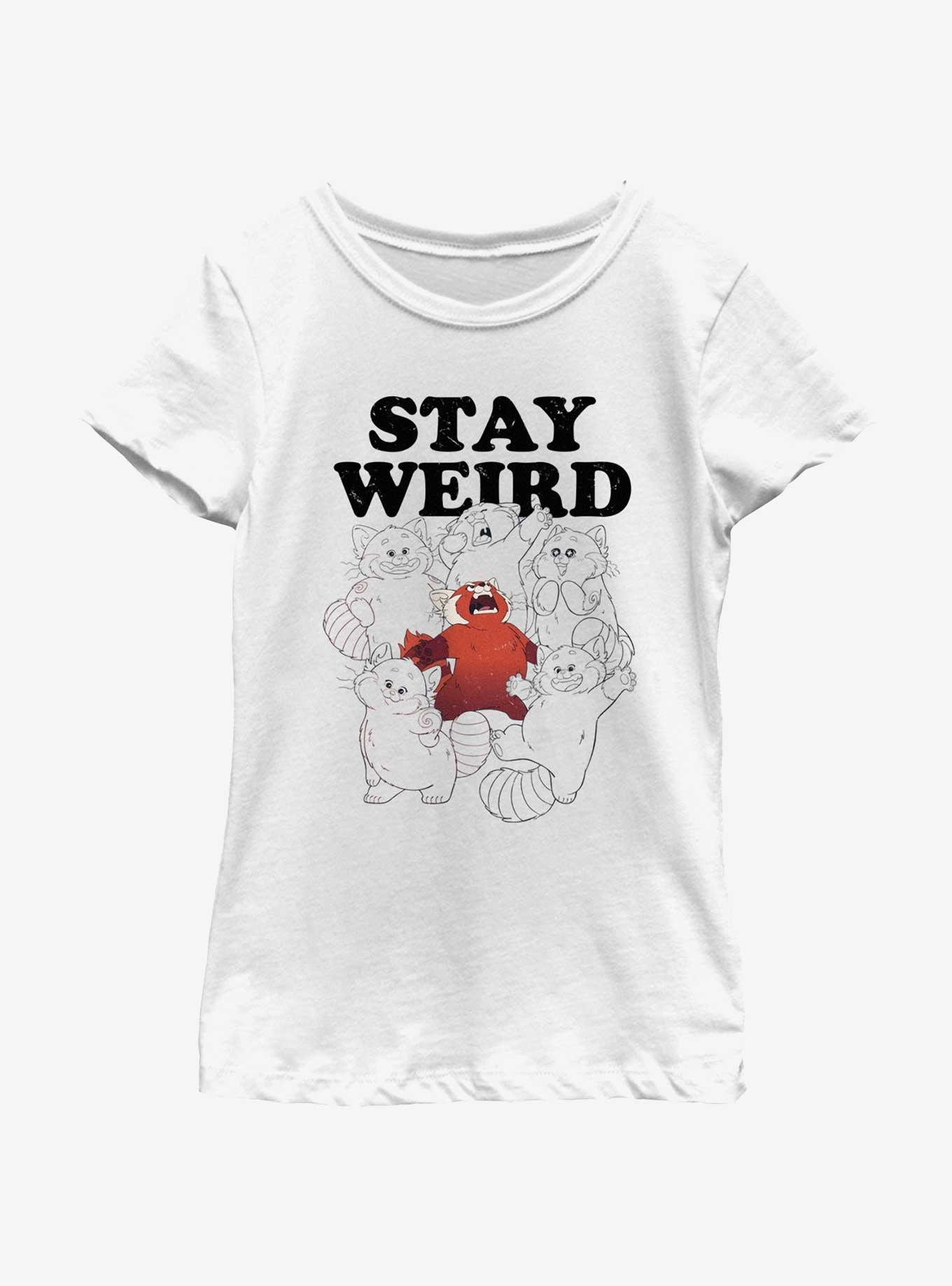 Disney Pixar Turning Red Stay Weird Youth Girls T-Shirt