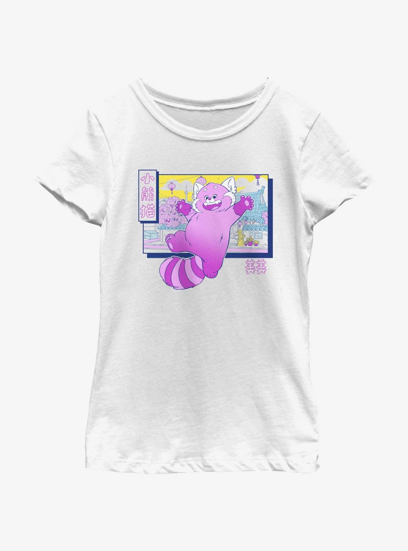 Disney Pixar Turning Red Red Panda Style Youth Girls T-Shirt, , hi-res