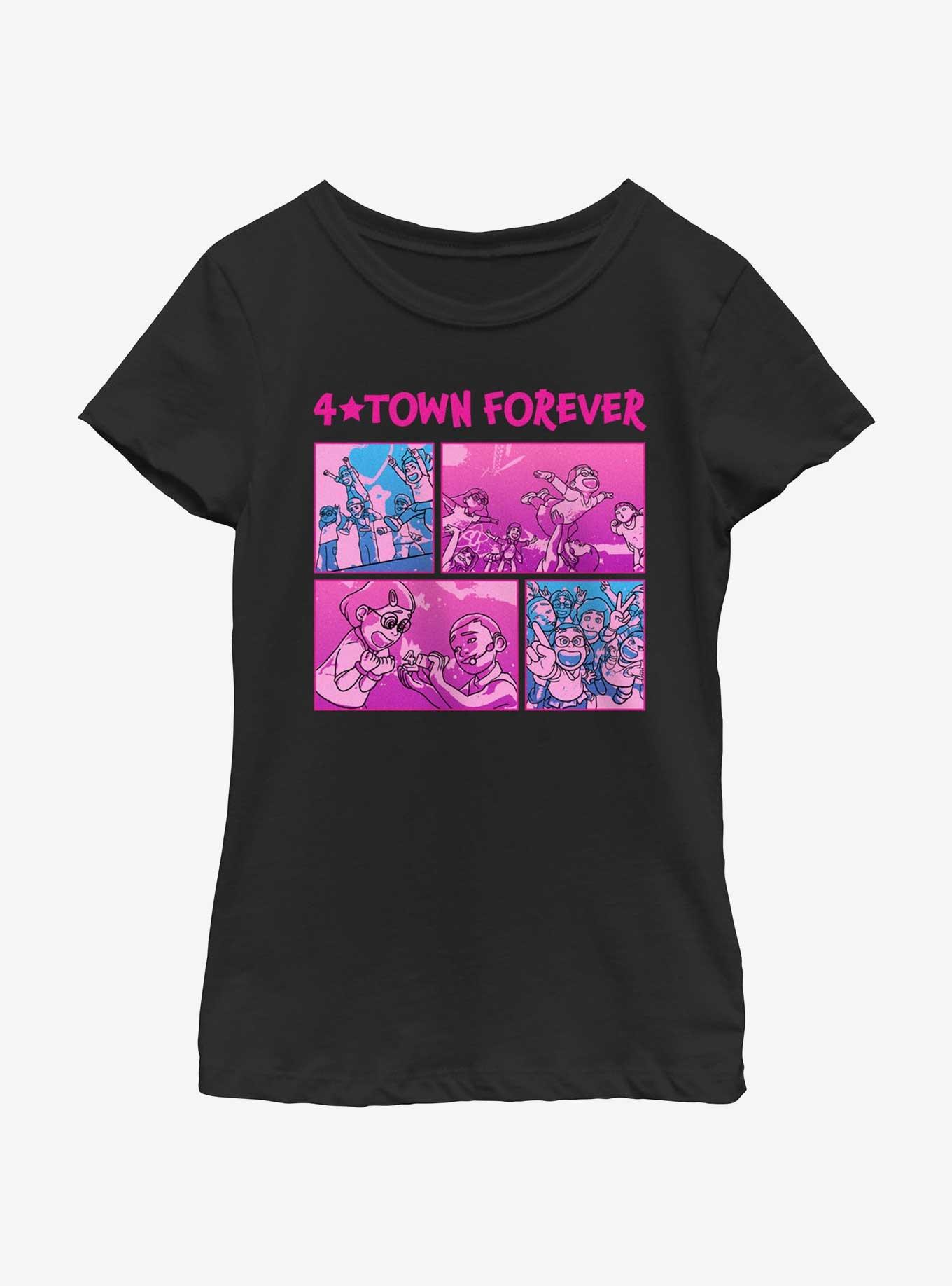 Disney Pixar Turning Red 4 Town Forever Concert Panels Youth Girls T-Shirt