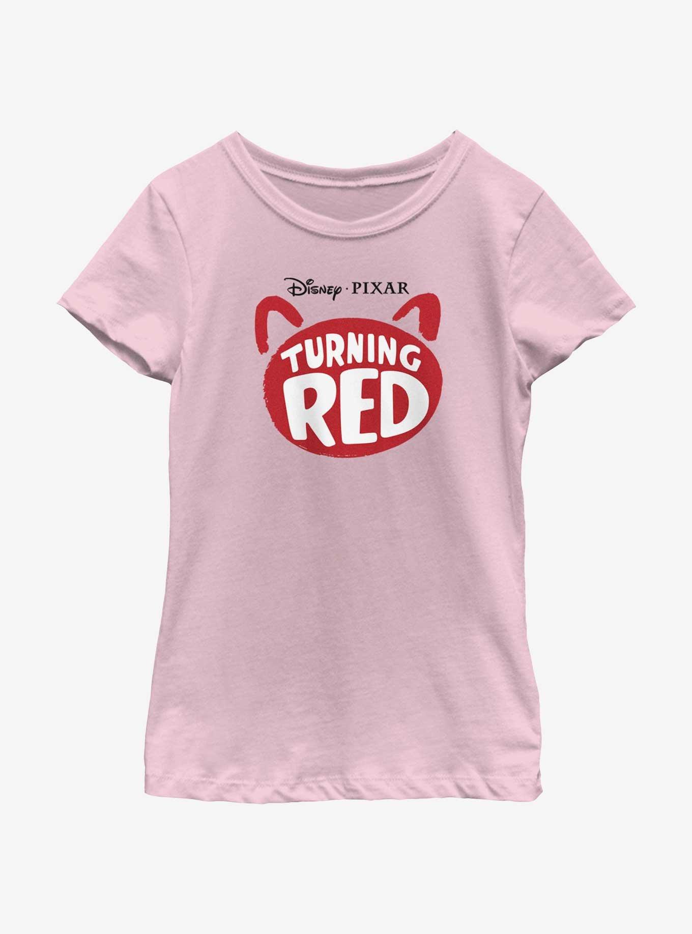 Disney Pixar Turning Red Panda Logo Youth Girls T-Shirt, , hi-res