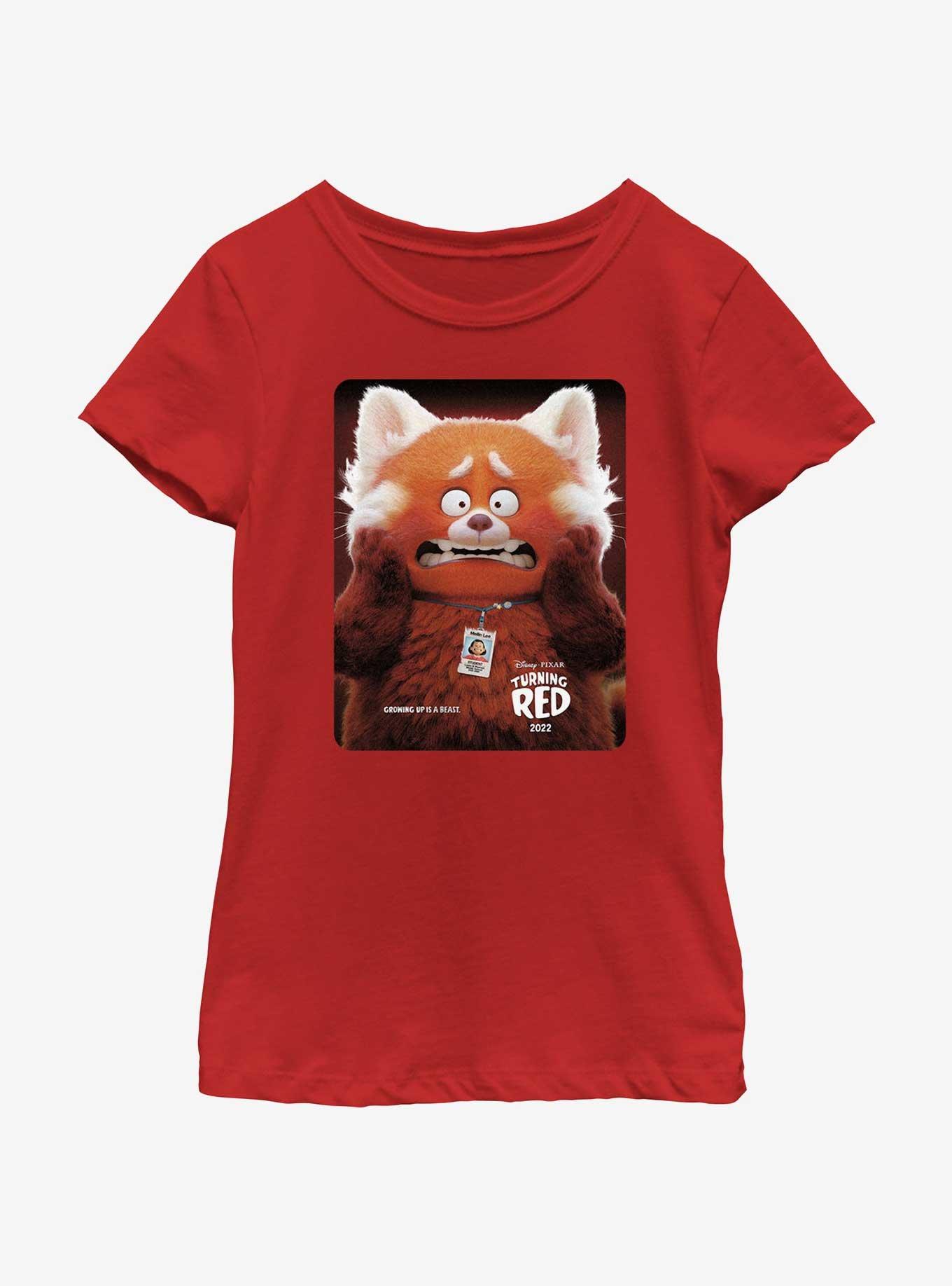 Disney Pixar Turning Red Panda Poster Youth Girls T-Shirt