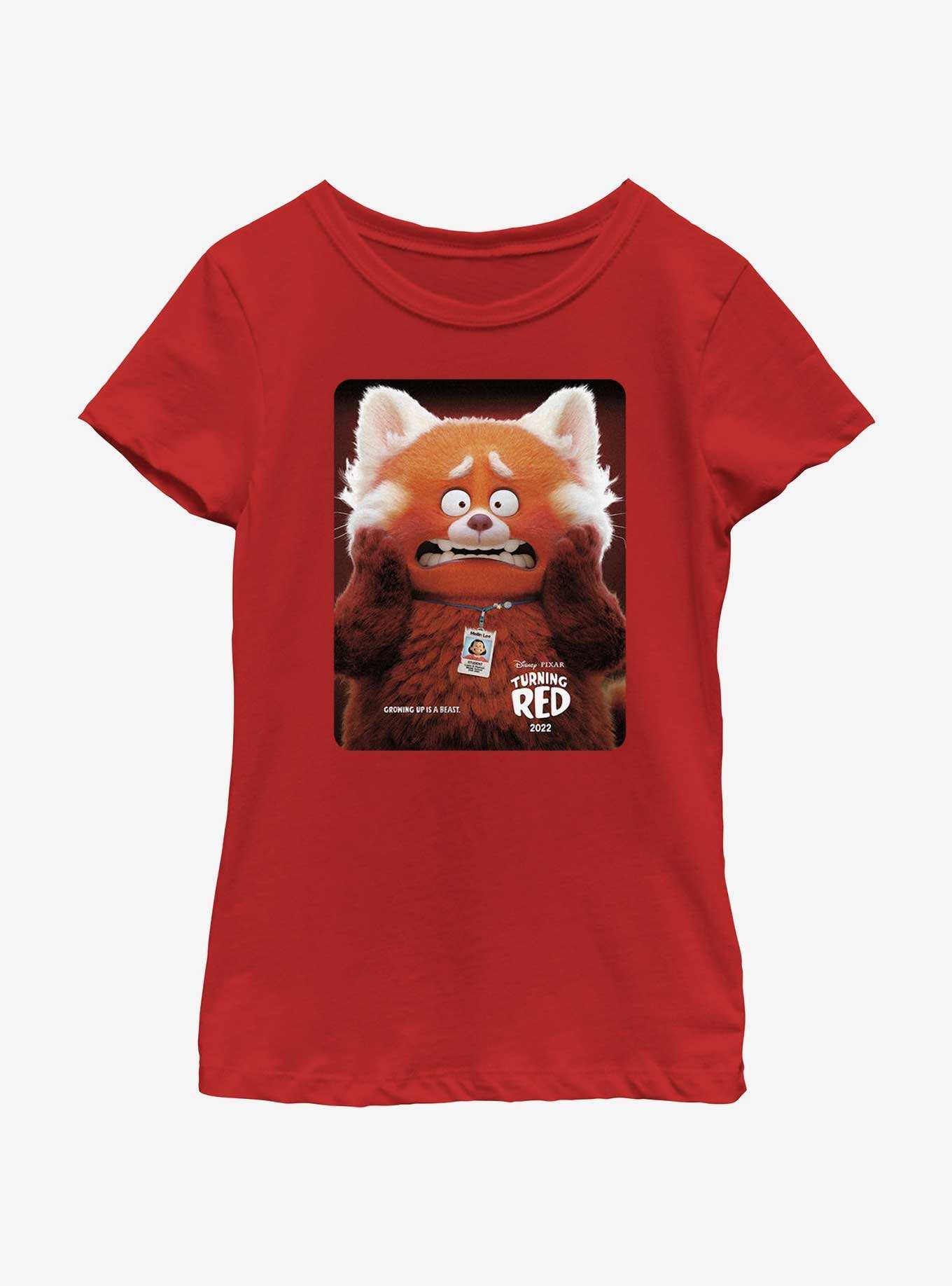 Disney Pixar Turning Red Panda Poster Youth Girls T-Shirt, , hi-res