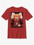 Disney Pixar Turning Red Panda Poster Youth T-Shirt, RED, hi-res