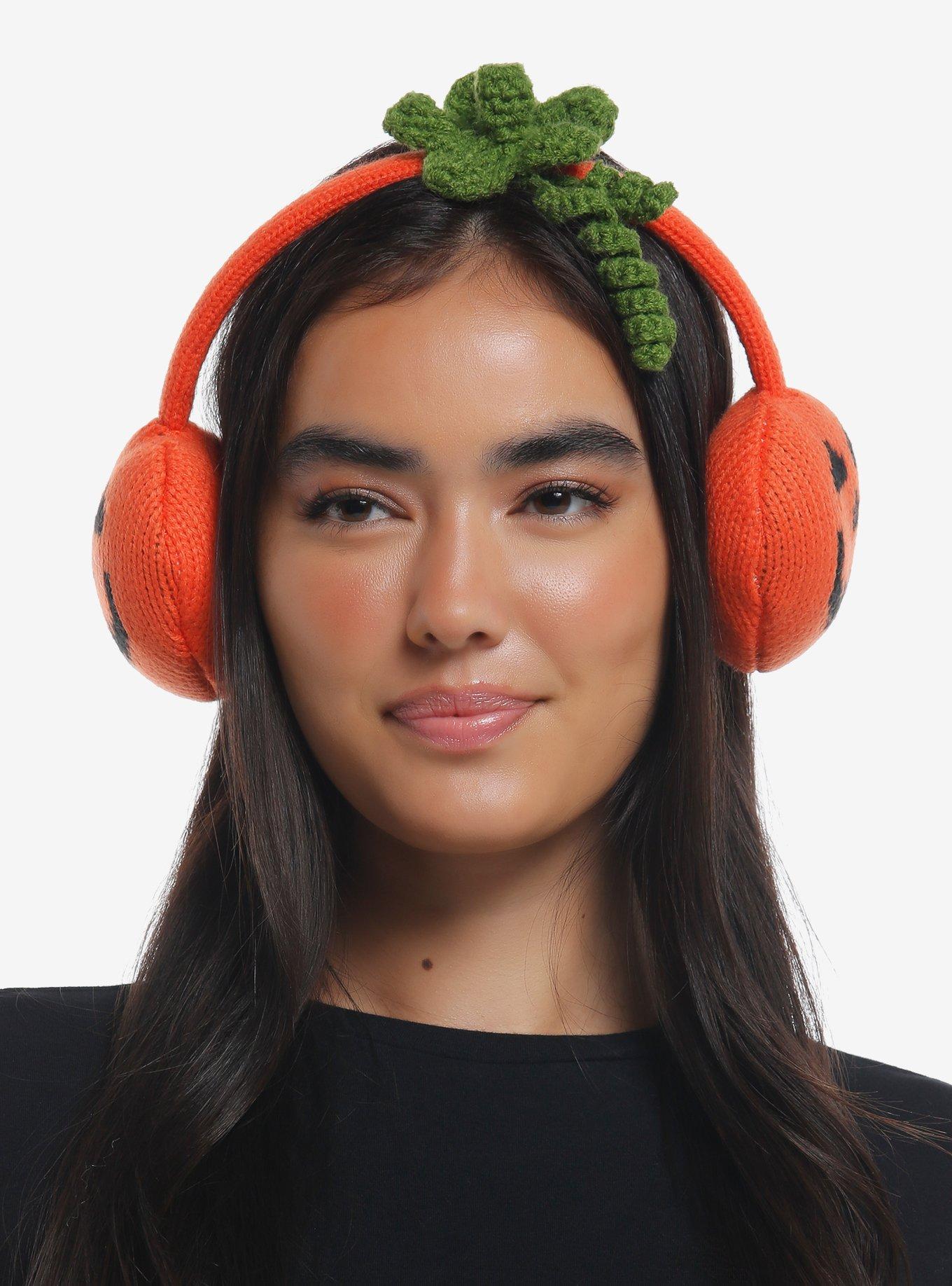 Jack-O'-Lantern Earmuffs, , hi-res