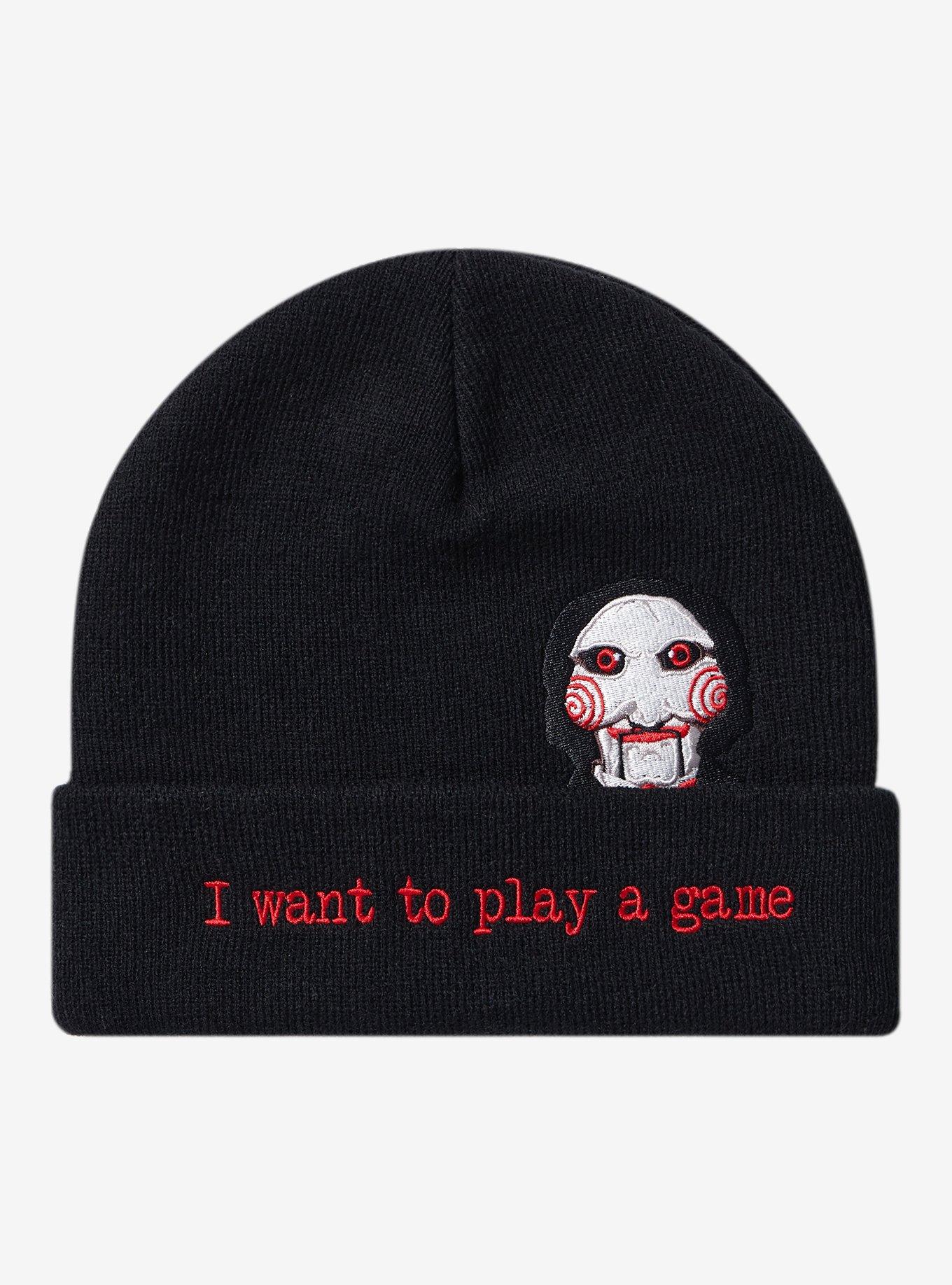 Saw Play A Game Embroidered Beanie, , hi-res