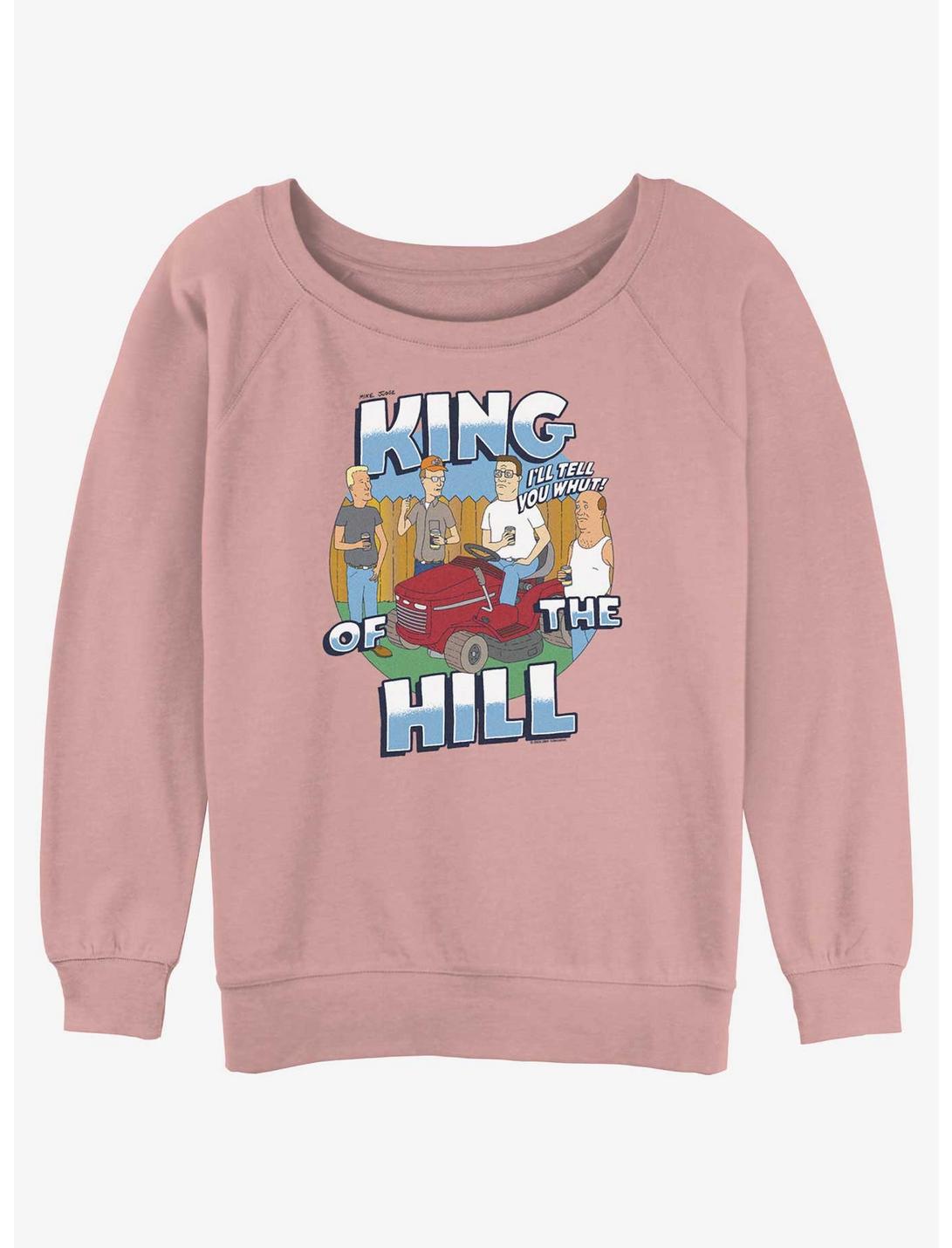 King of the Hill Whut Womens Slouchy Sweatshirt, DESERTPNK, hi-res