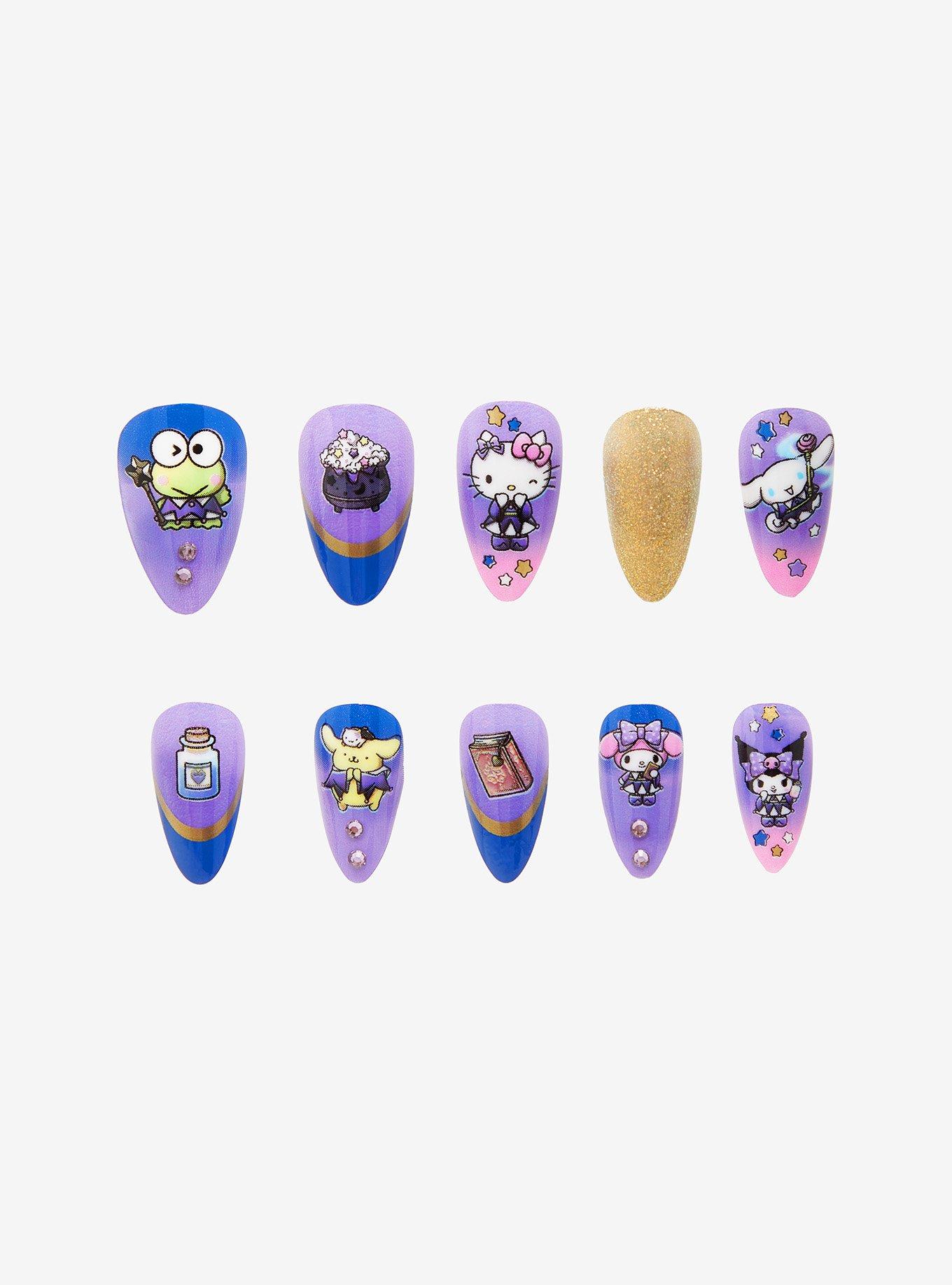 Hello Kitty And Friends Magic Card Faux Nail Set, , hi-res