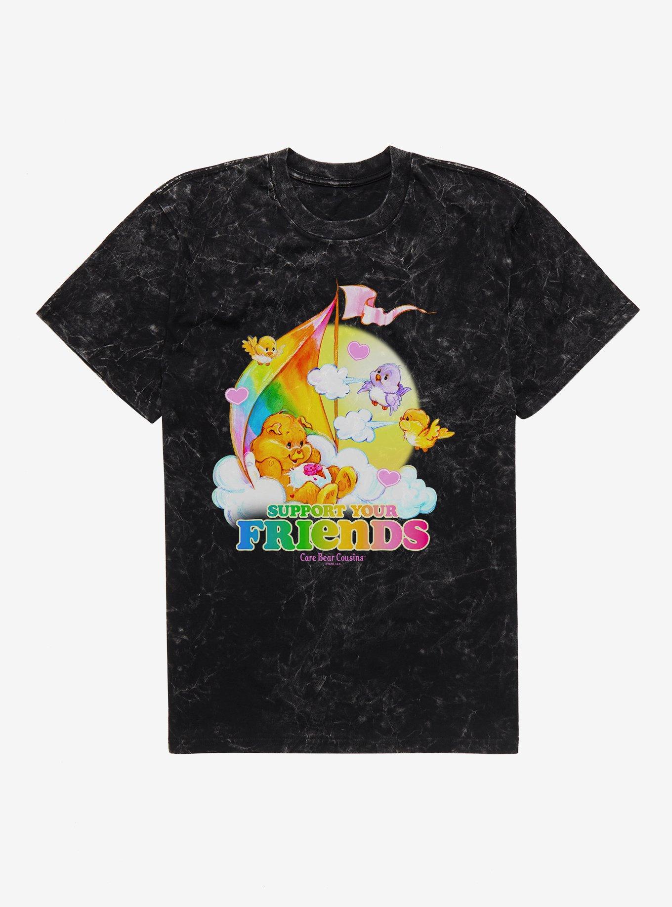 Care Bears Cousins Support Your Friends Mineral Wash T-Shirt, , hi-res