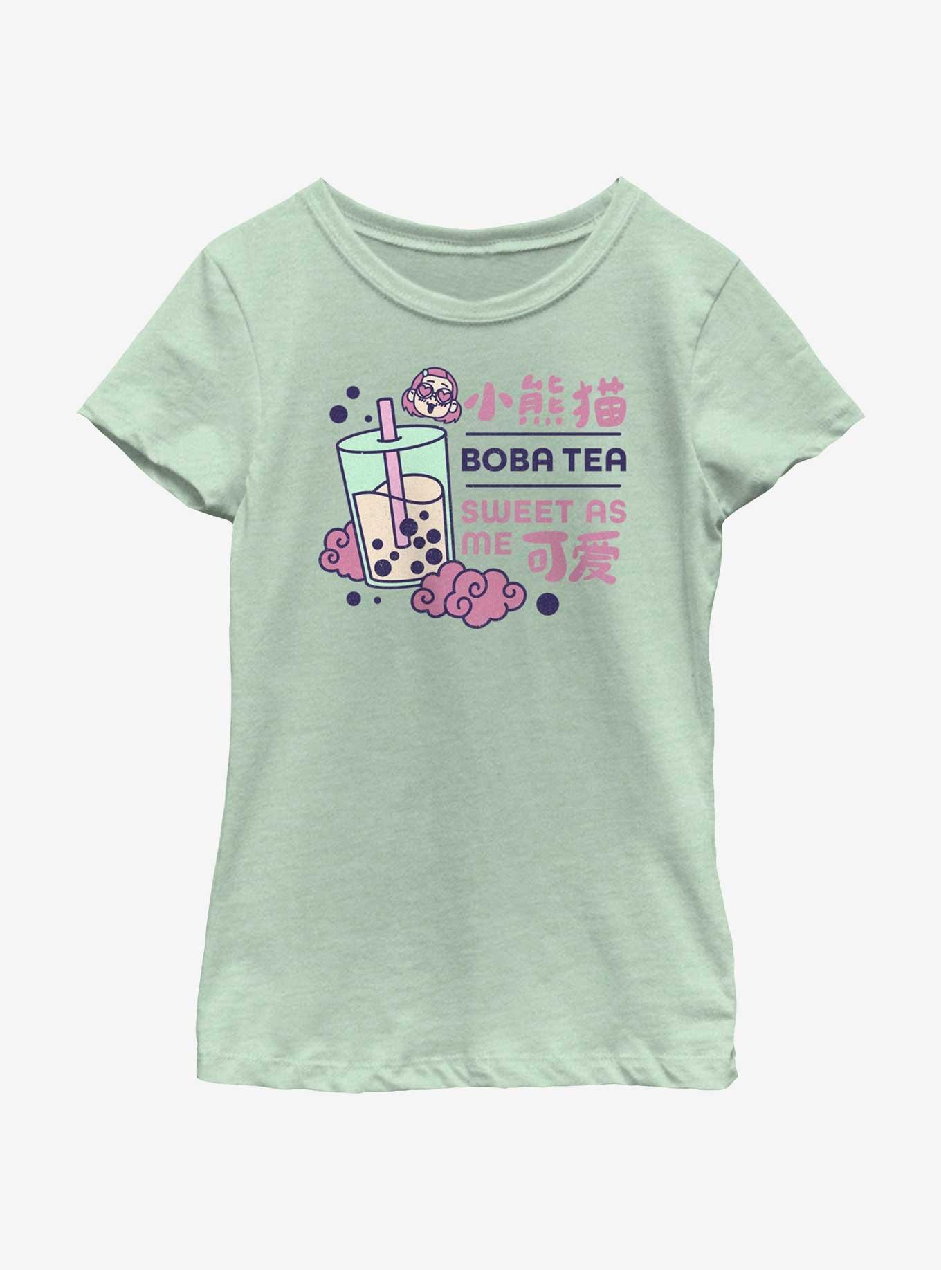 Disney Pixar Turning Red Boba Tea Sweet As Me Youth Girls T-Shirt