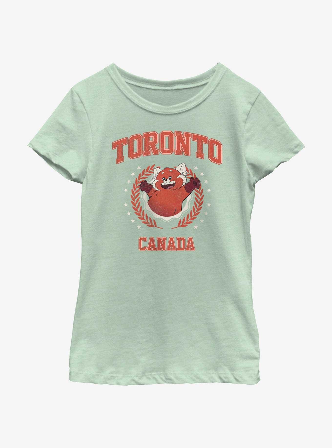 Disney Pixar Turning Red Toronto Canada Collegiate Youth Girls T-Shirt