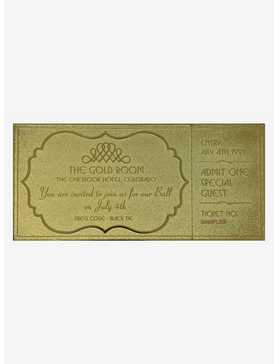 The Shining Overlook Hotel Ball 24k Gold Plated Ticket, , hi-res