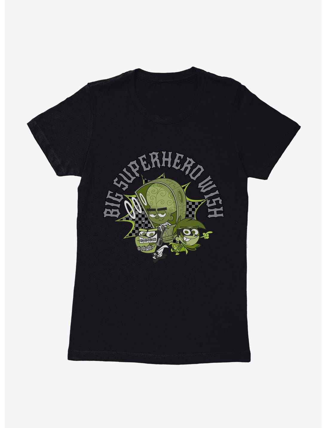 The Fairly Oddparents Big Superhero Wish Womens T-Shirt, BLACK, hi-res