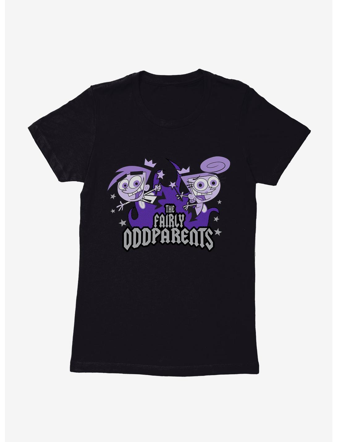 The Fairly Oddparents Cosmo And Wanda Womens T-Shirt, BLACK, hi-res