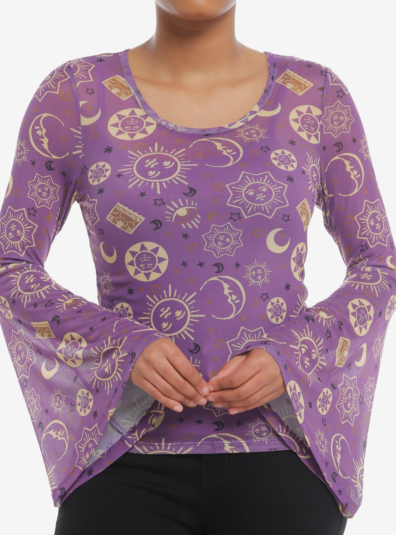 Her Universe Disney Hocus Pocus Celestial Mesh Long-Sleeve Top, MULTI, hi-res