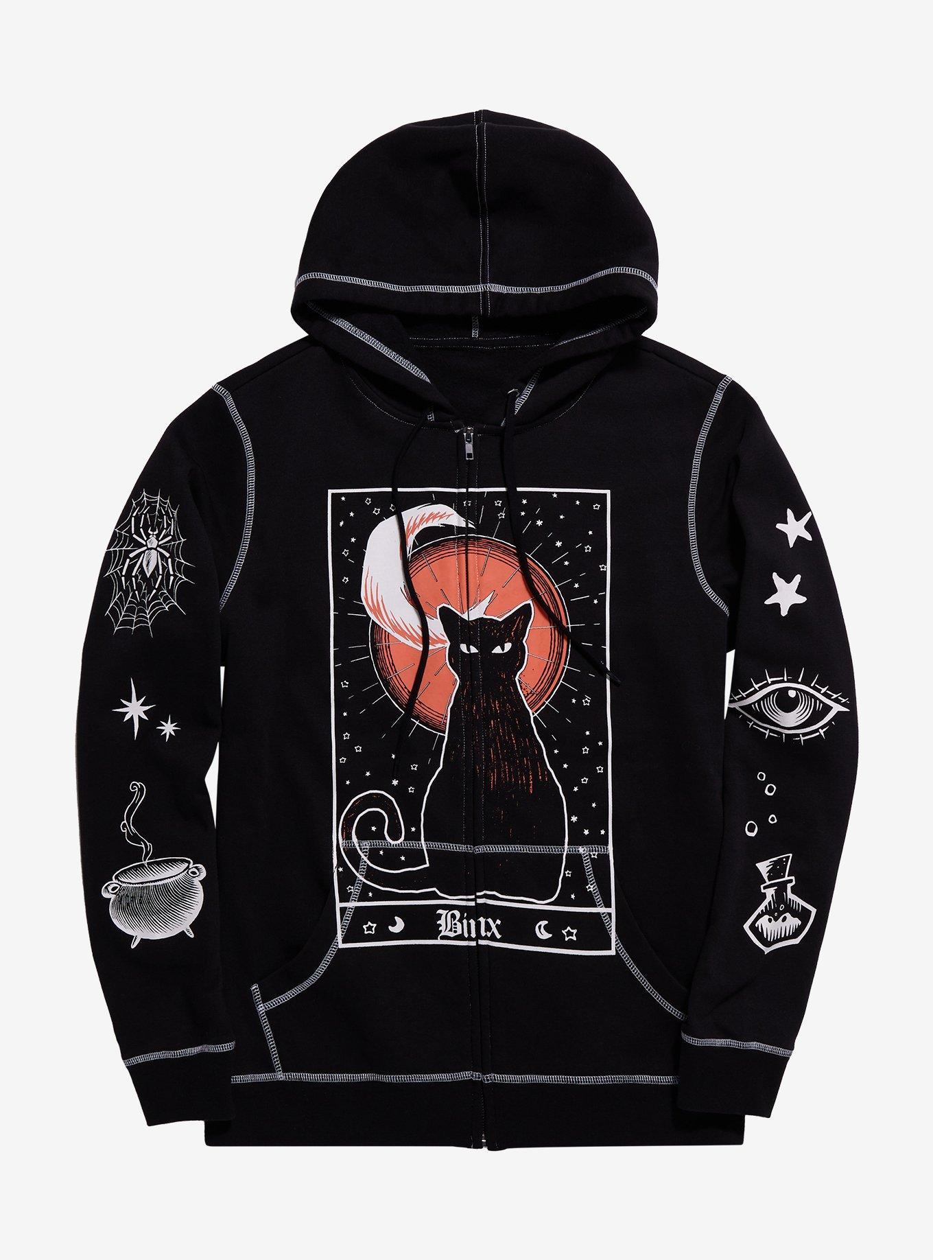 Our Universe Disney Hocus Pocus Binx Tarot Hoodie, MULTI, hi-res