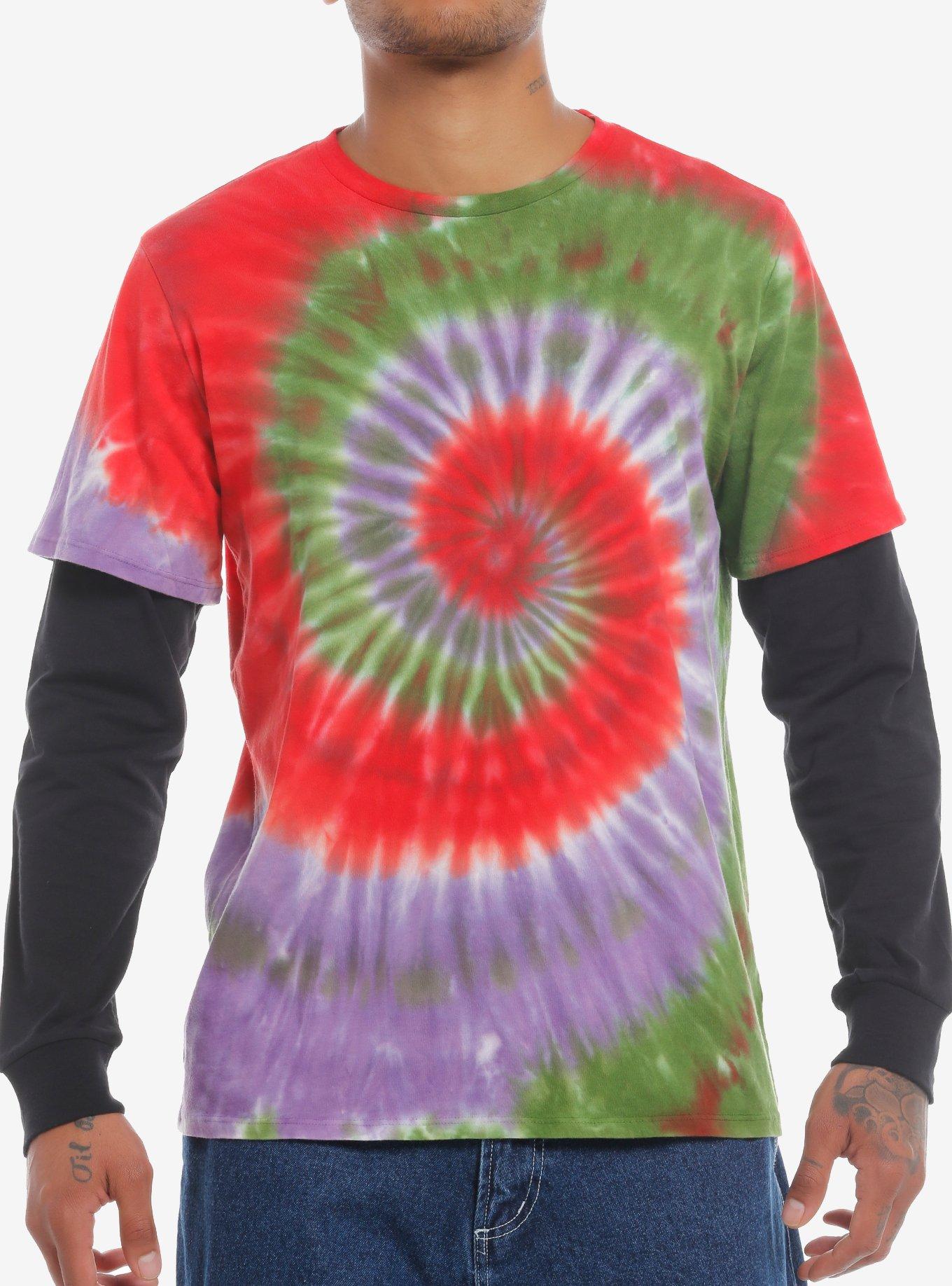 Our Universe Disney Hocus Pocus Max Tie-Dye Twofer Long-Sleeve T-Shirt