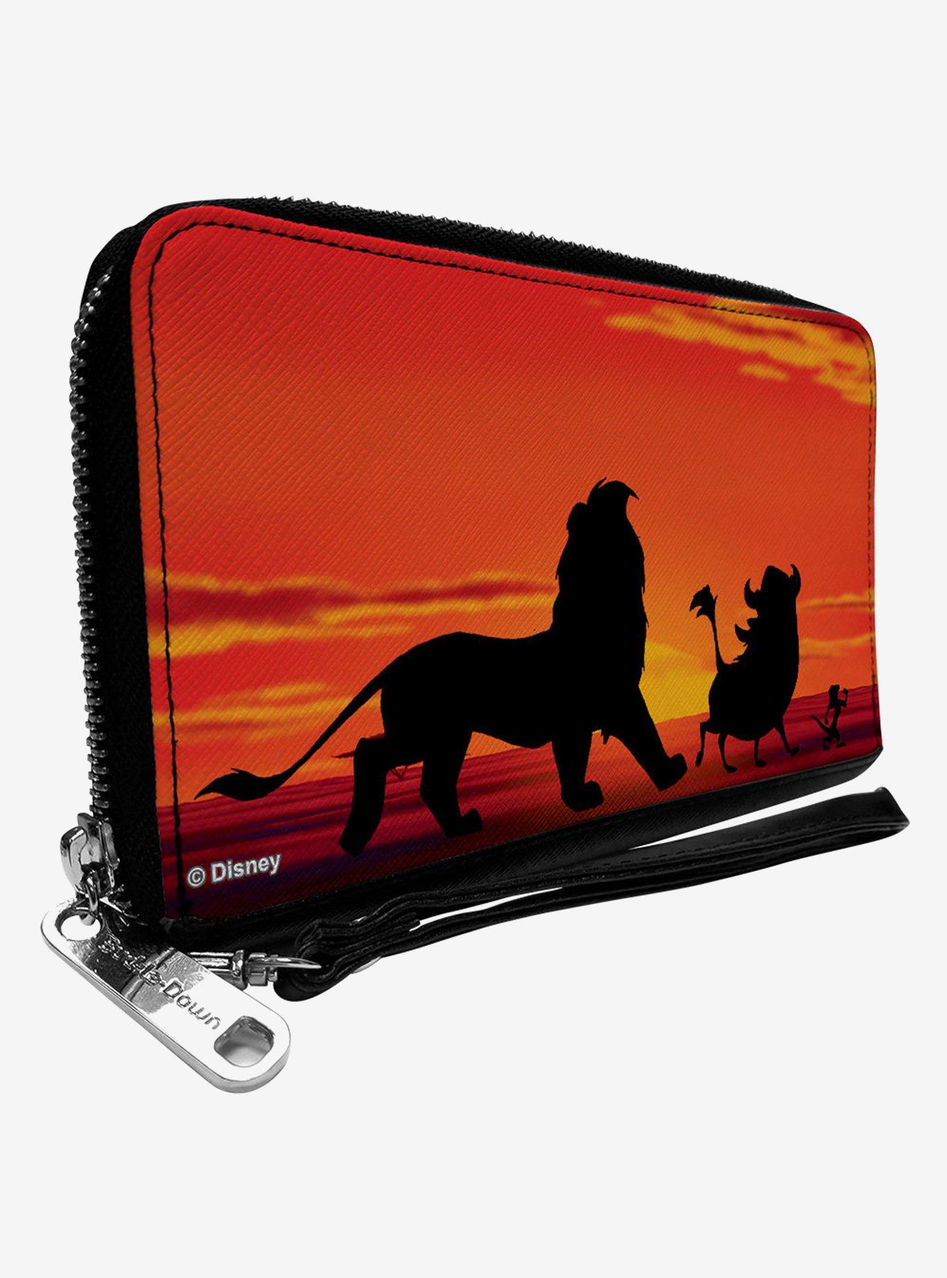 Disney The Lion King Simba Pumbaa Timon Sunset Zip Around Wallet, , hi-res