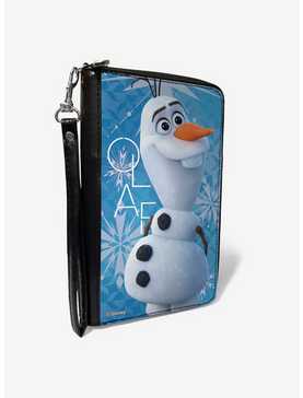 Disney Frozen Olaf Smiling Snowflakes Zip Around Wallet, , hi-res
